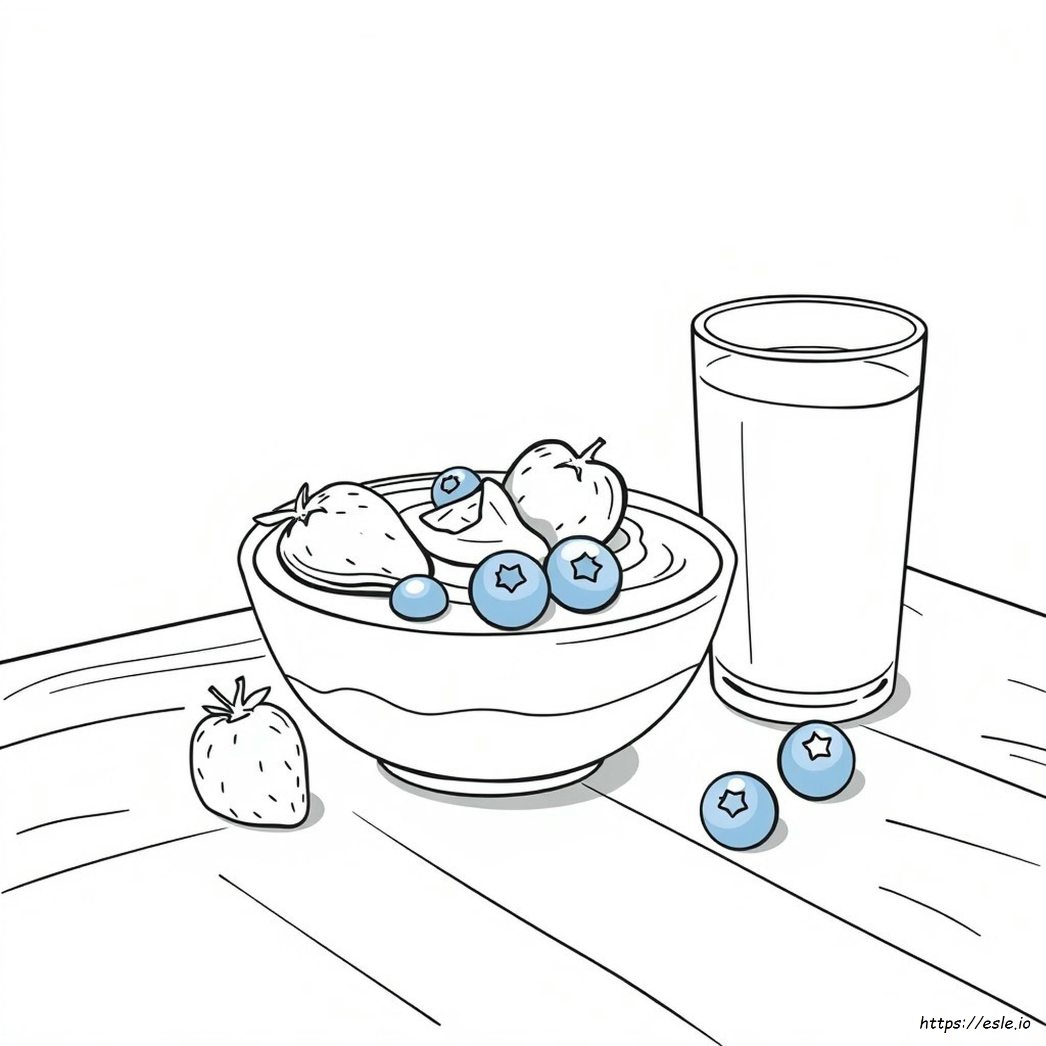 Yogurt Coloring Page