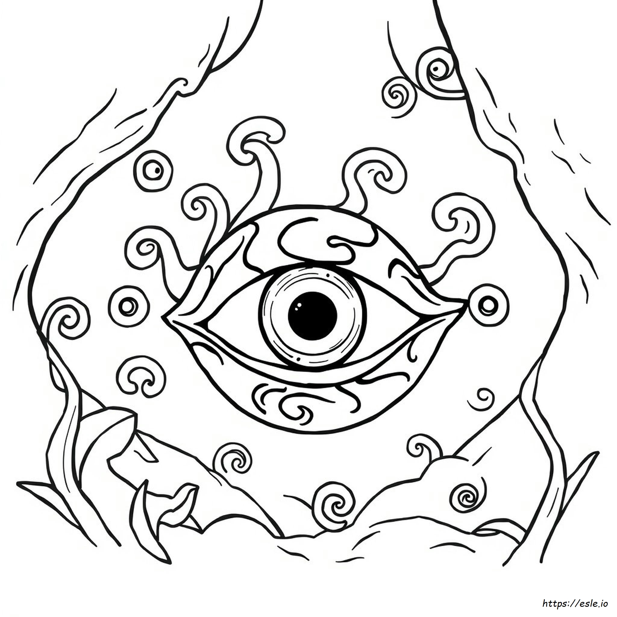 Printable Evil Eye Coloring Pages