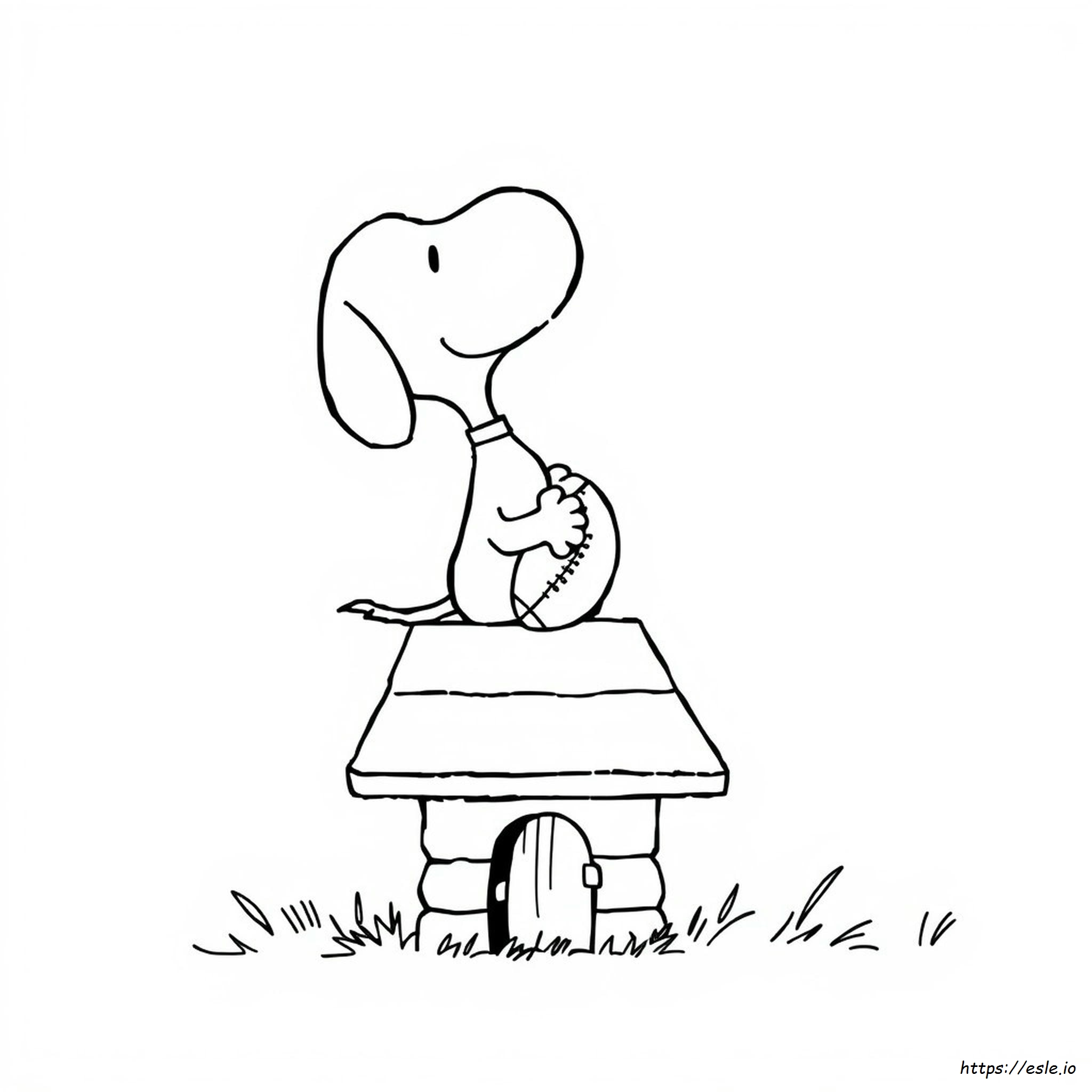 Snoopy Dog House Coloring Page