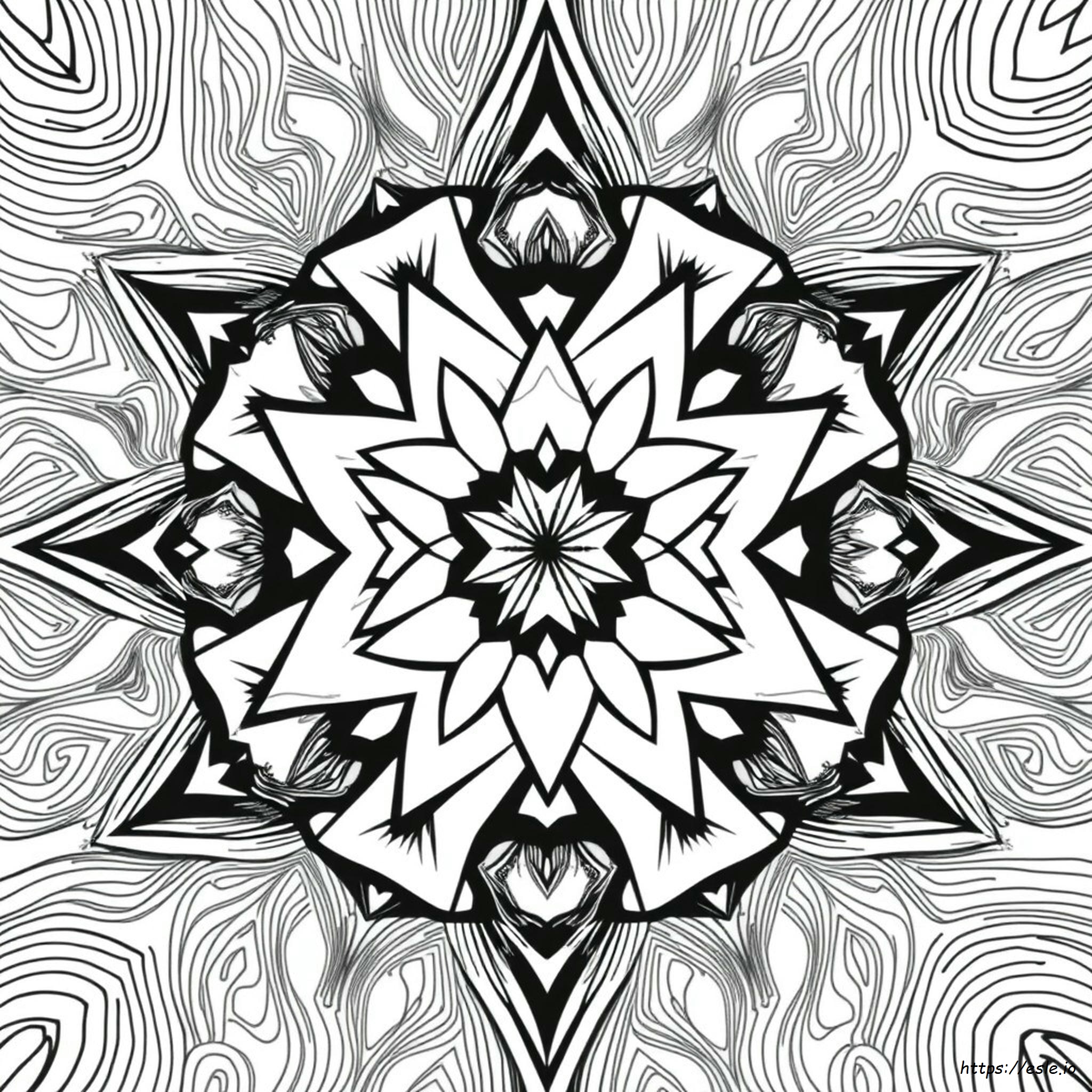 Gambar Mewarnai Trippy Gratis untuk Dicetak