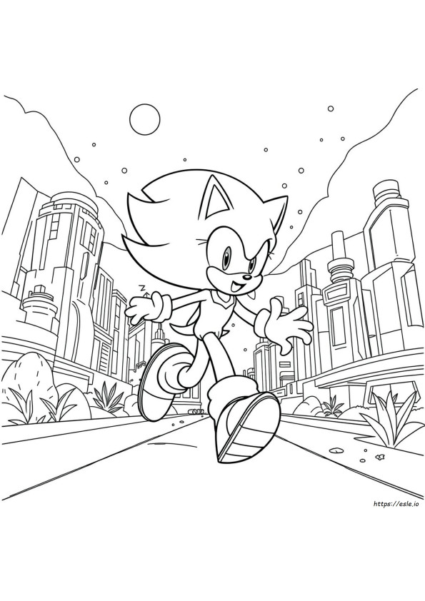 Girl Sonic Coloring Pages