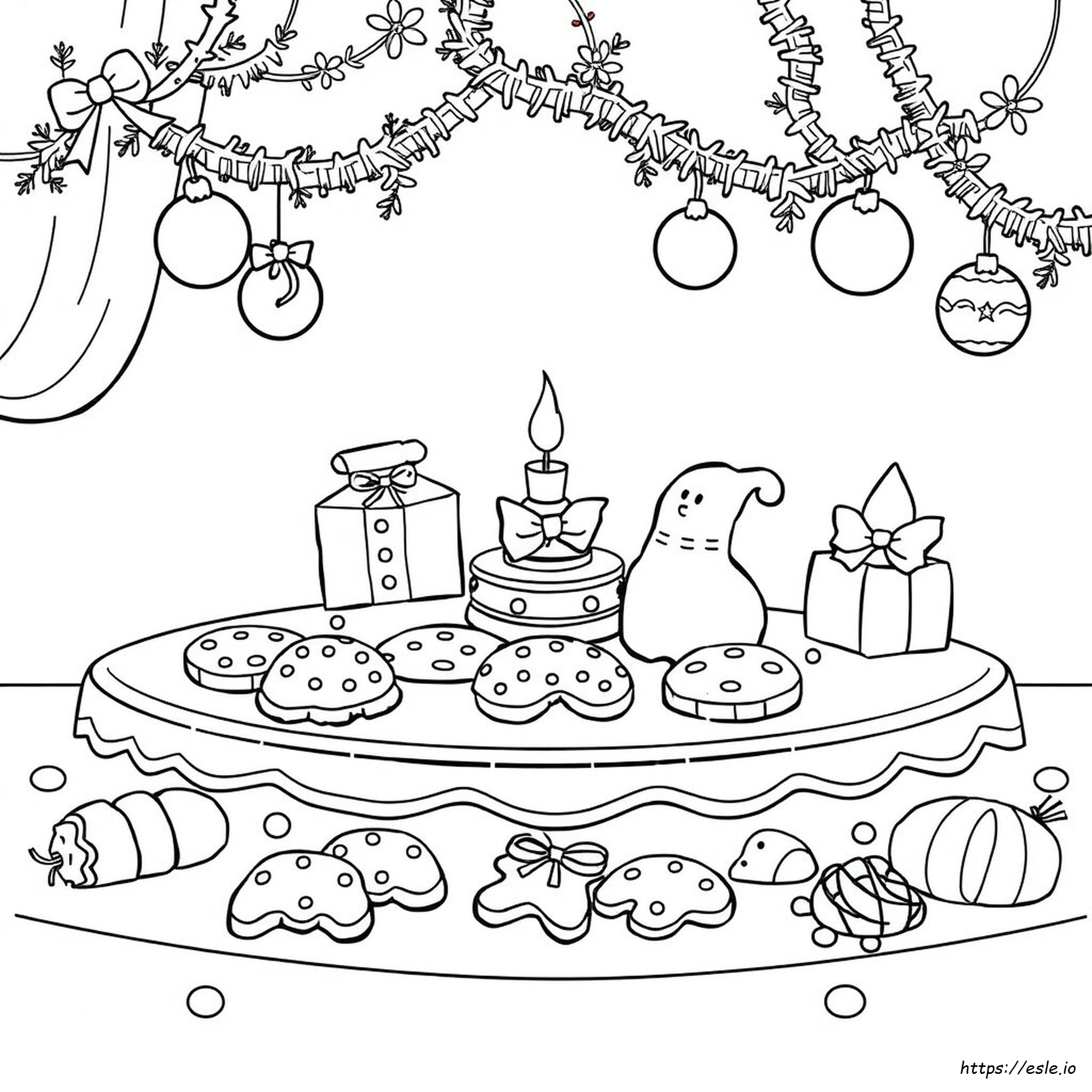Printable Christmas Cookie Coloring Pages