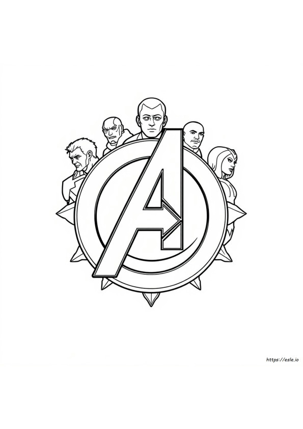 Avengers Logo Coloring Pages