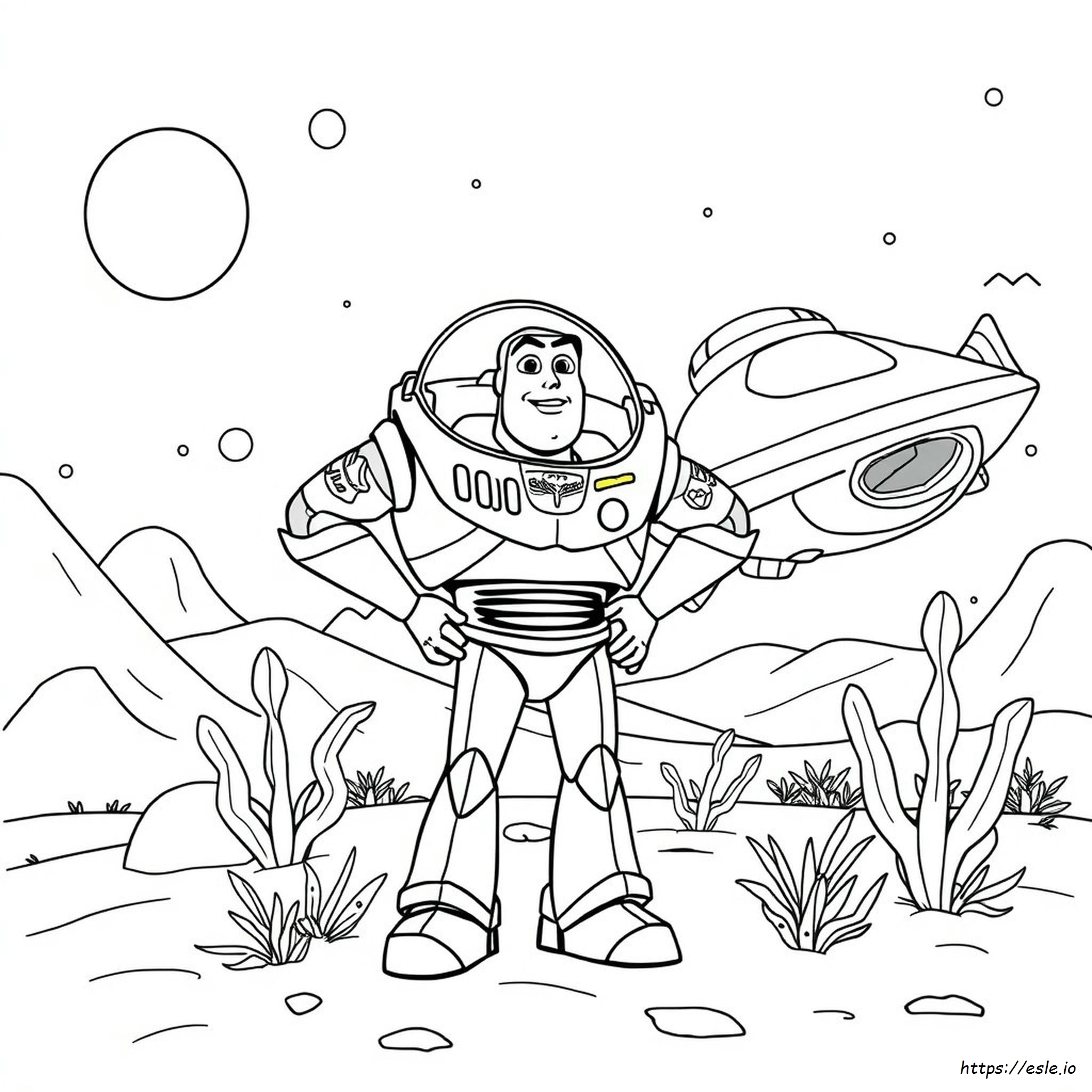 Buzz Lightyear Colouring Pictures