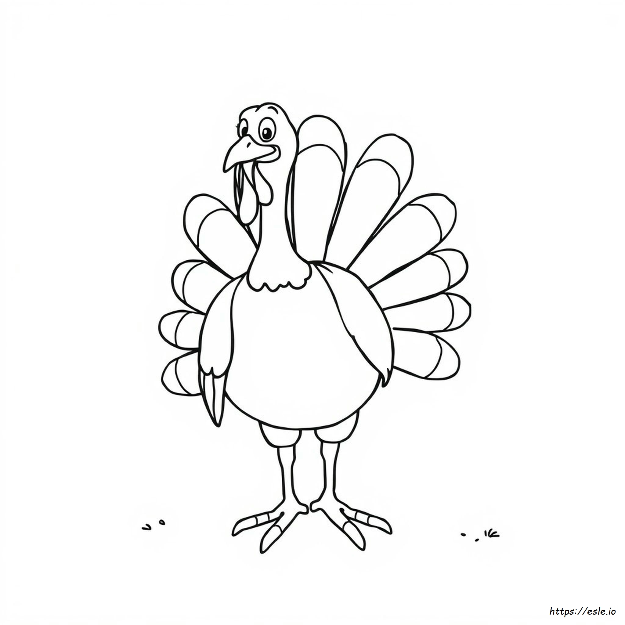 Printable Turkey Coloring Pages Turkey Hand Outline