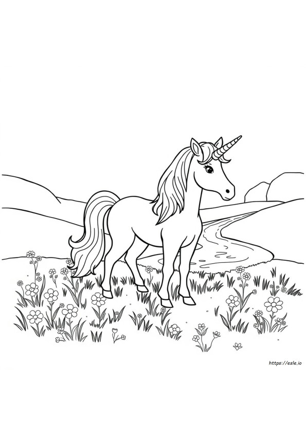 Pagene Da Colorare Facili Di Unicorno