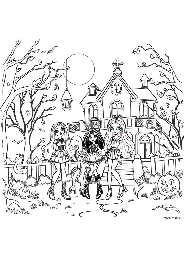 Monster High Gruseliges Ausmalbilder
