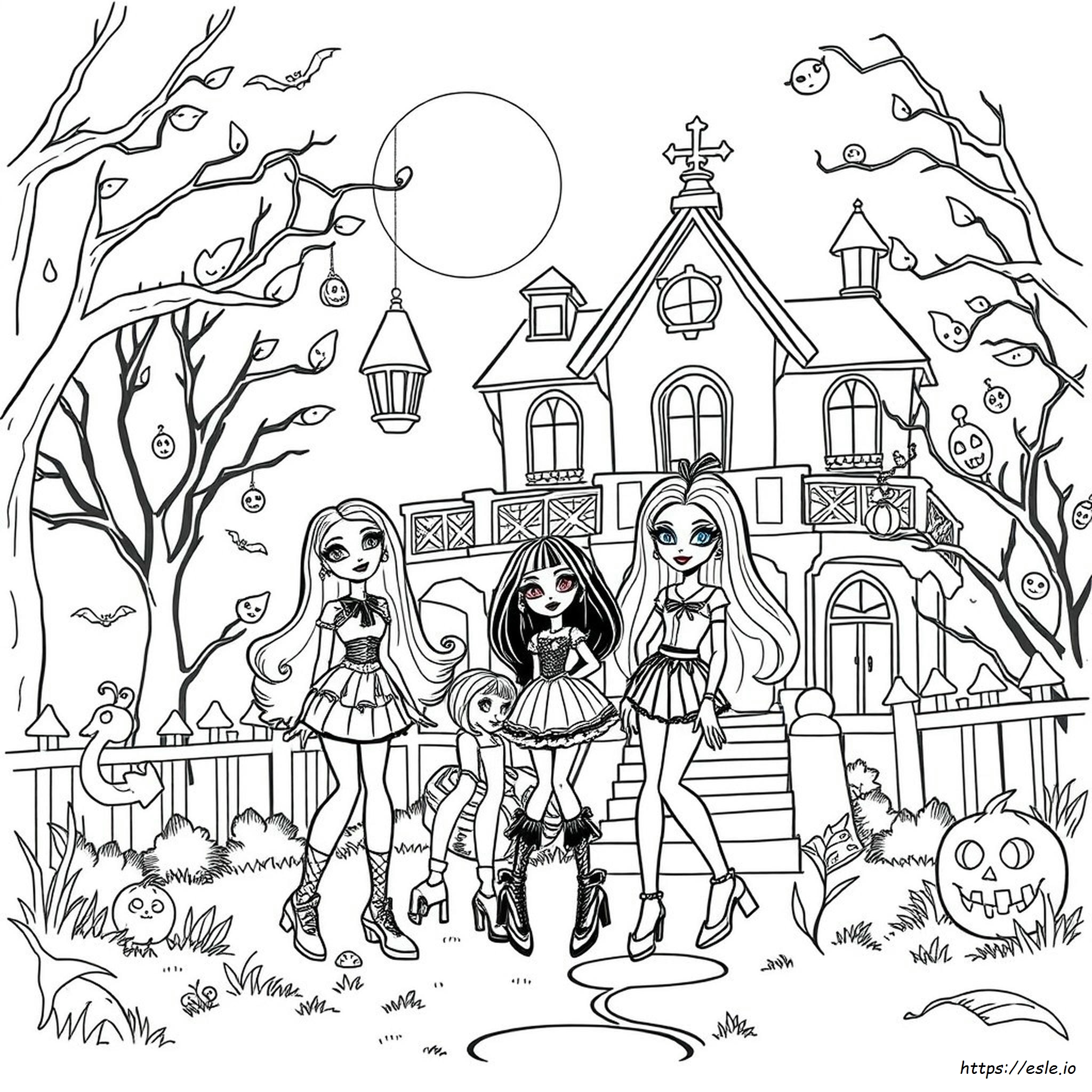 Monster High Haunted Coloring Pages