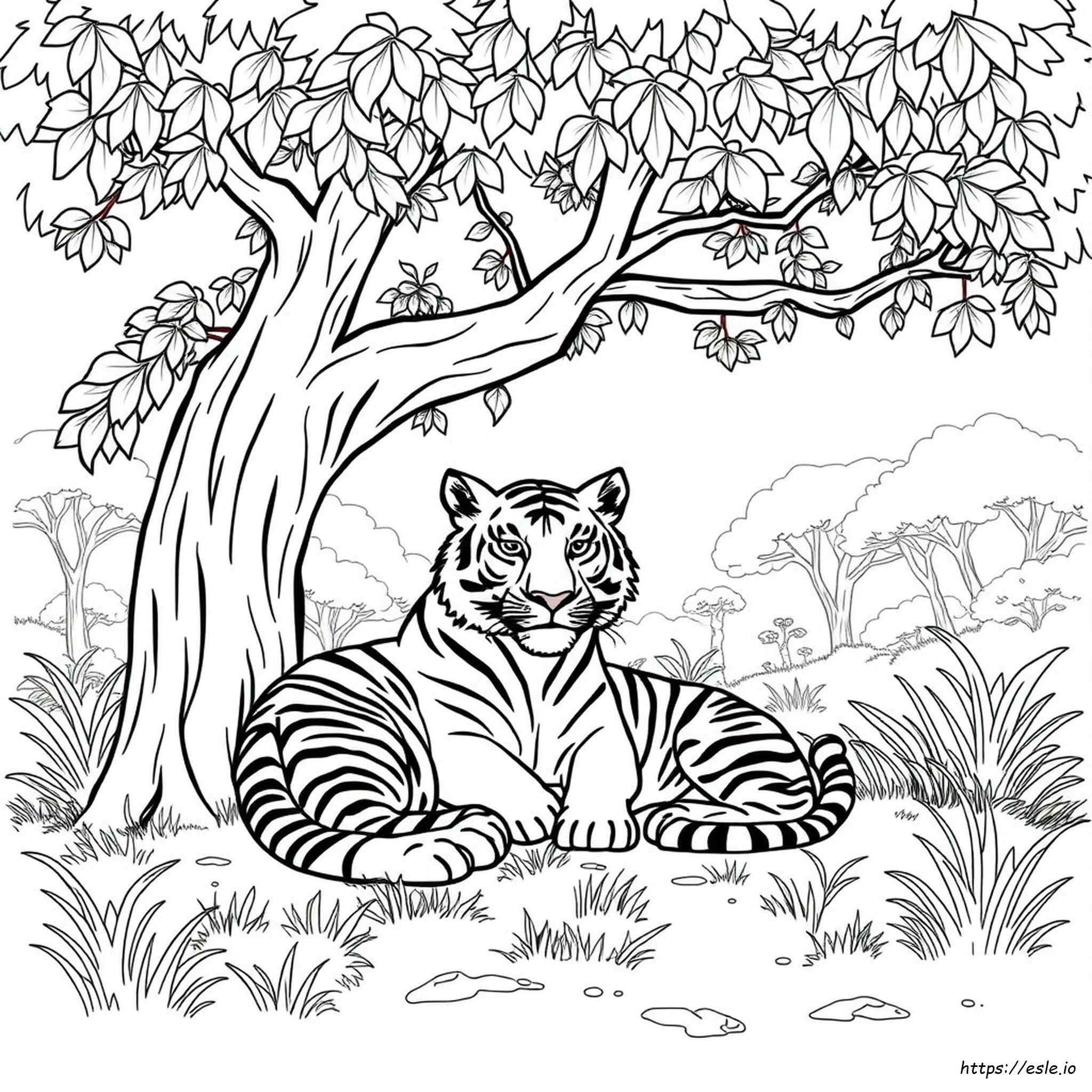 Coloring Sheets Of Tigers