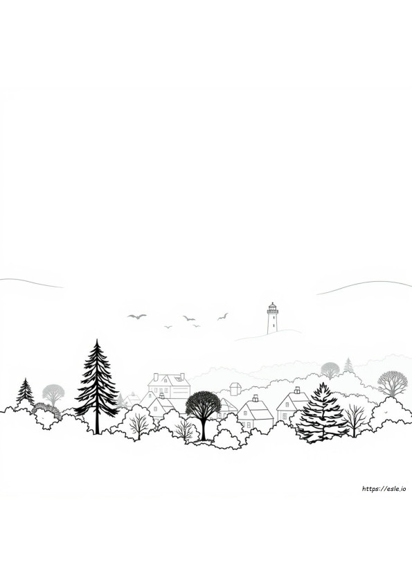 Foggy Coloring Page
