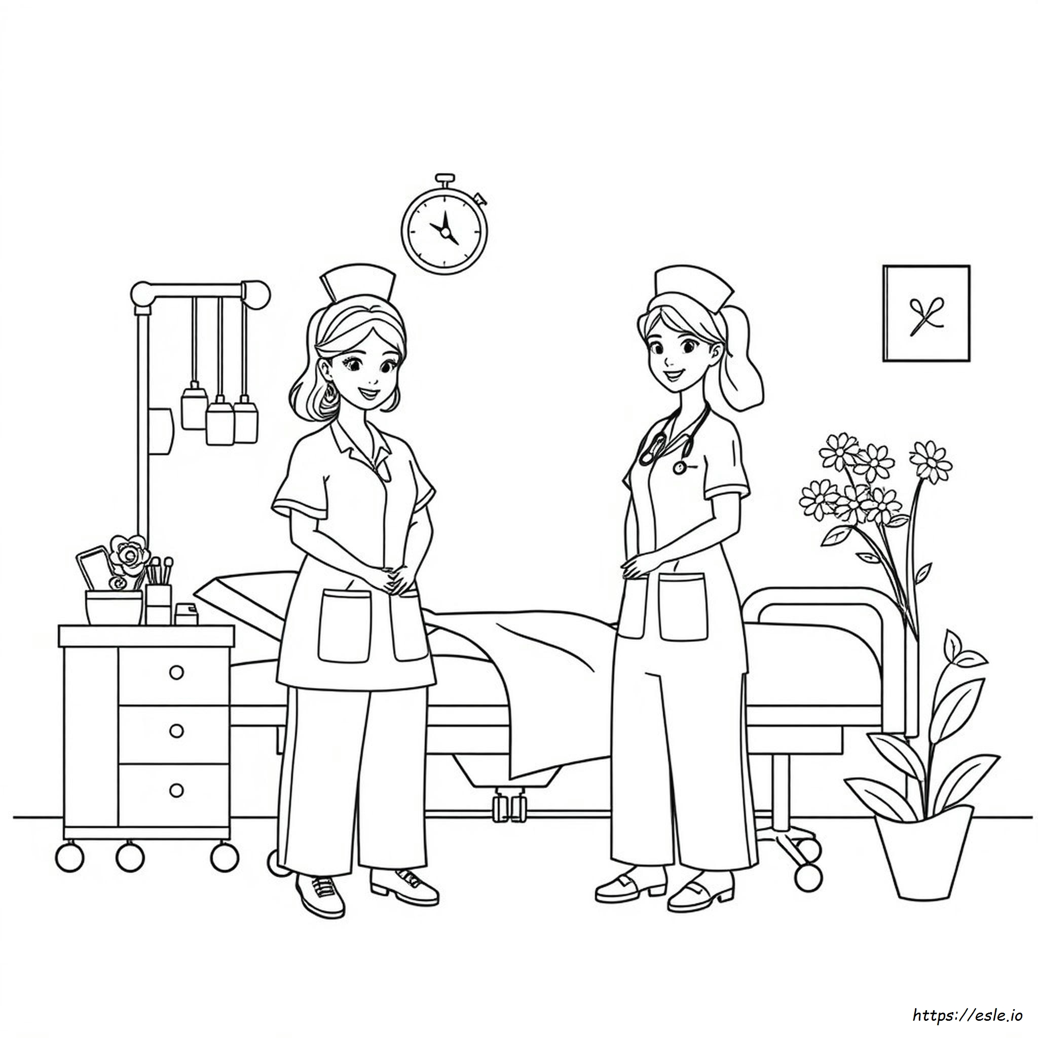Nurse Coloring Pages For Preschool
