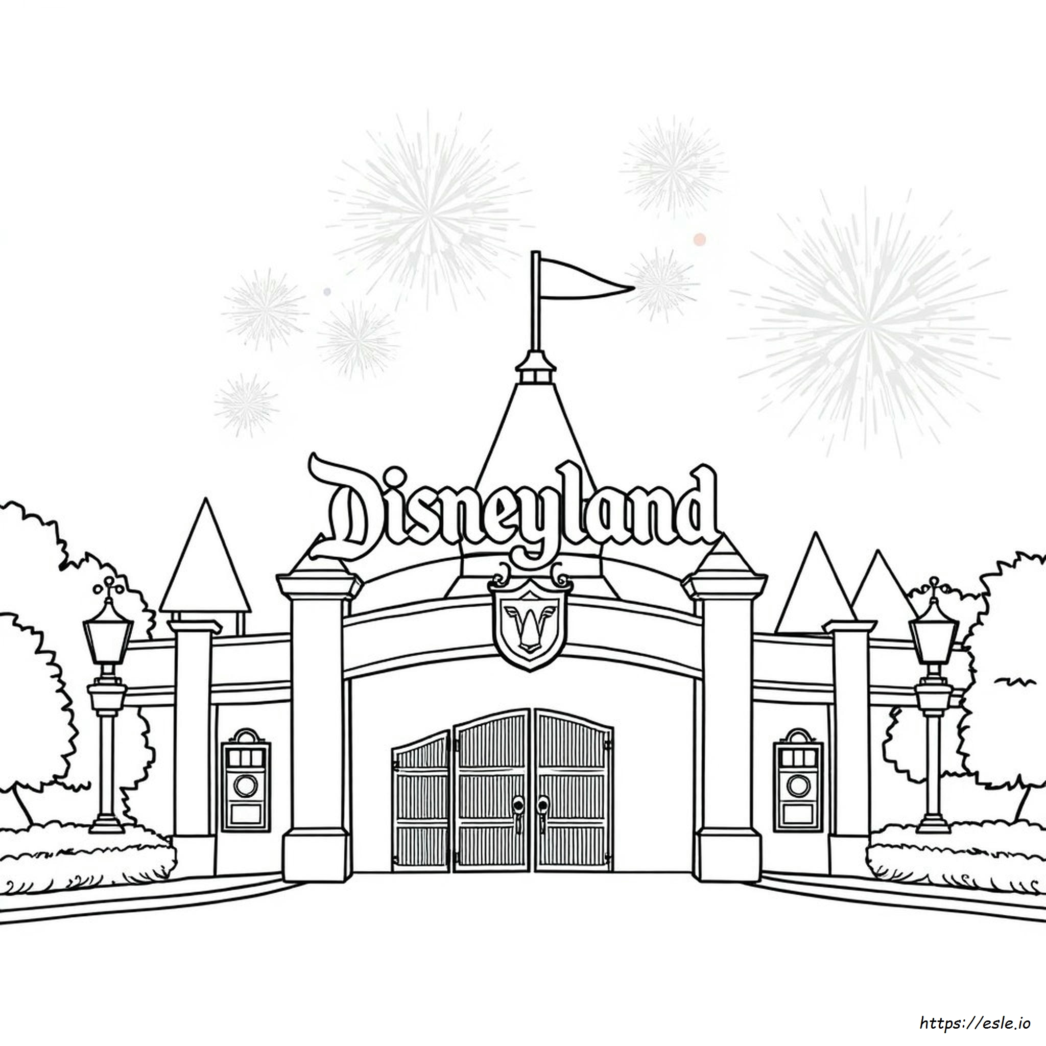 Disneyland Coloring Page Free
