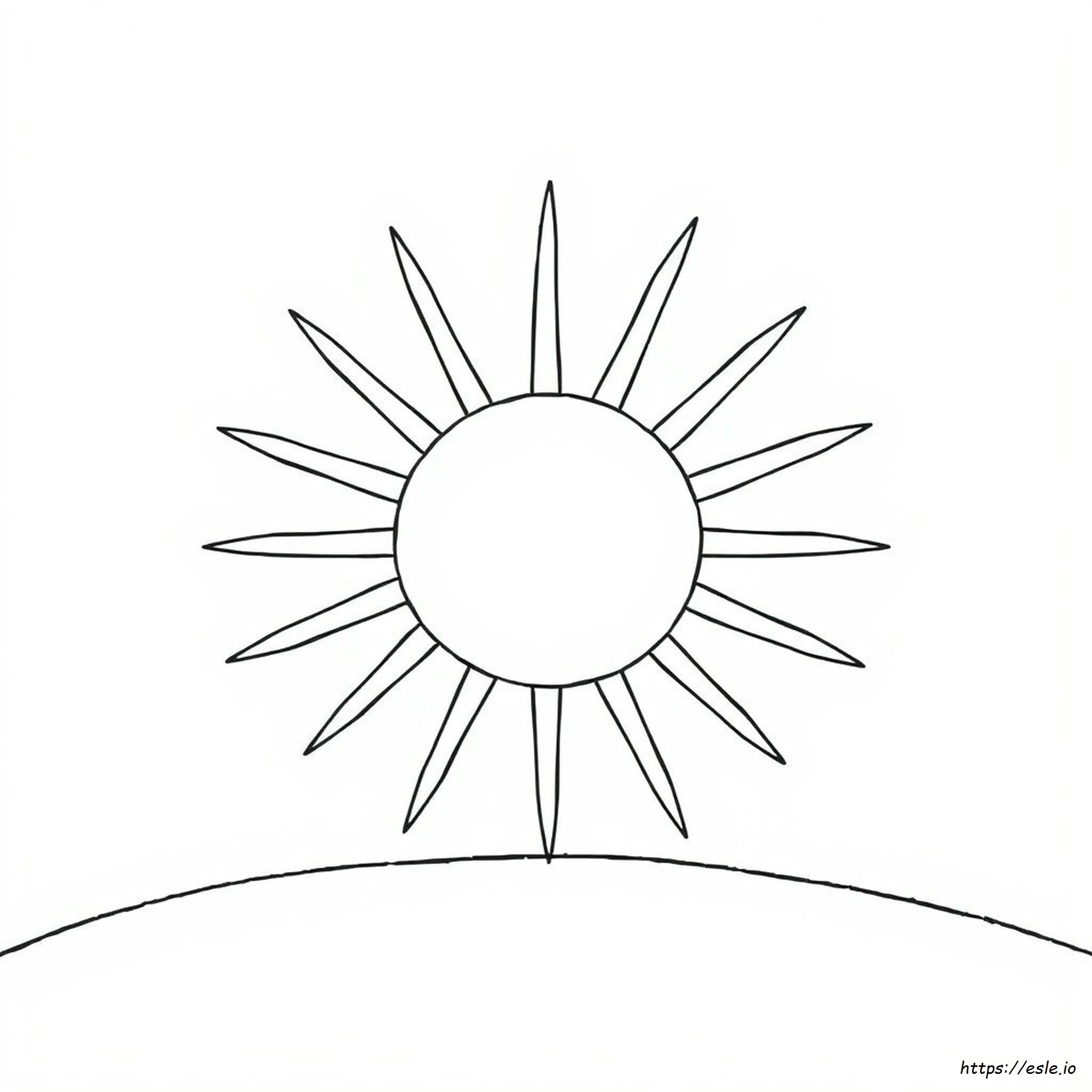 Free Sun Coloring Pages