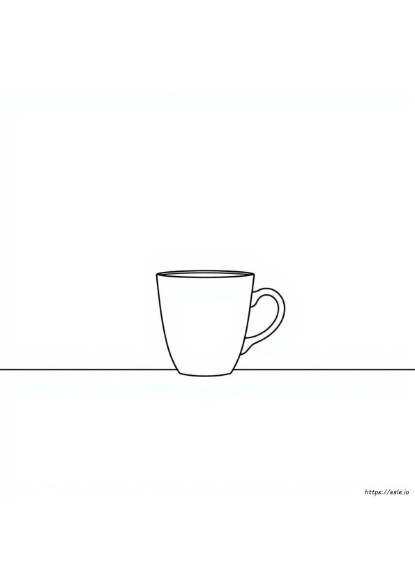 Blank Cup Coloring Page