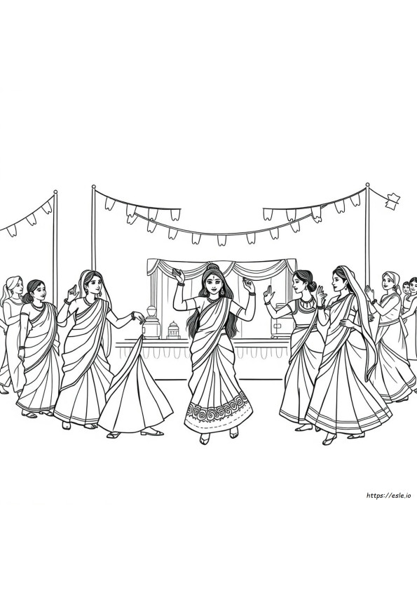 Indian Festival Coloring Pages