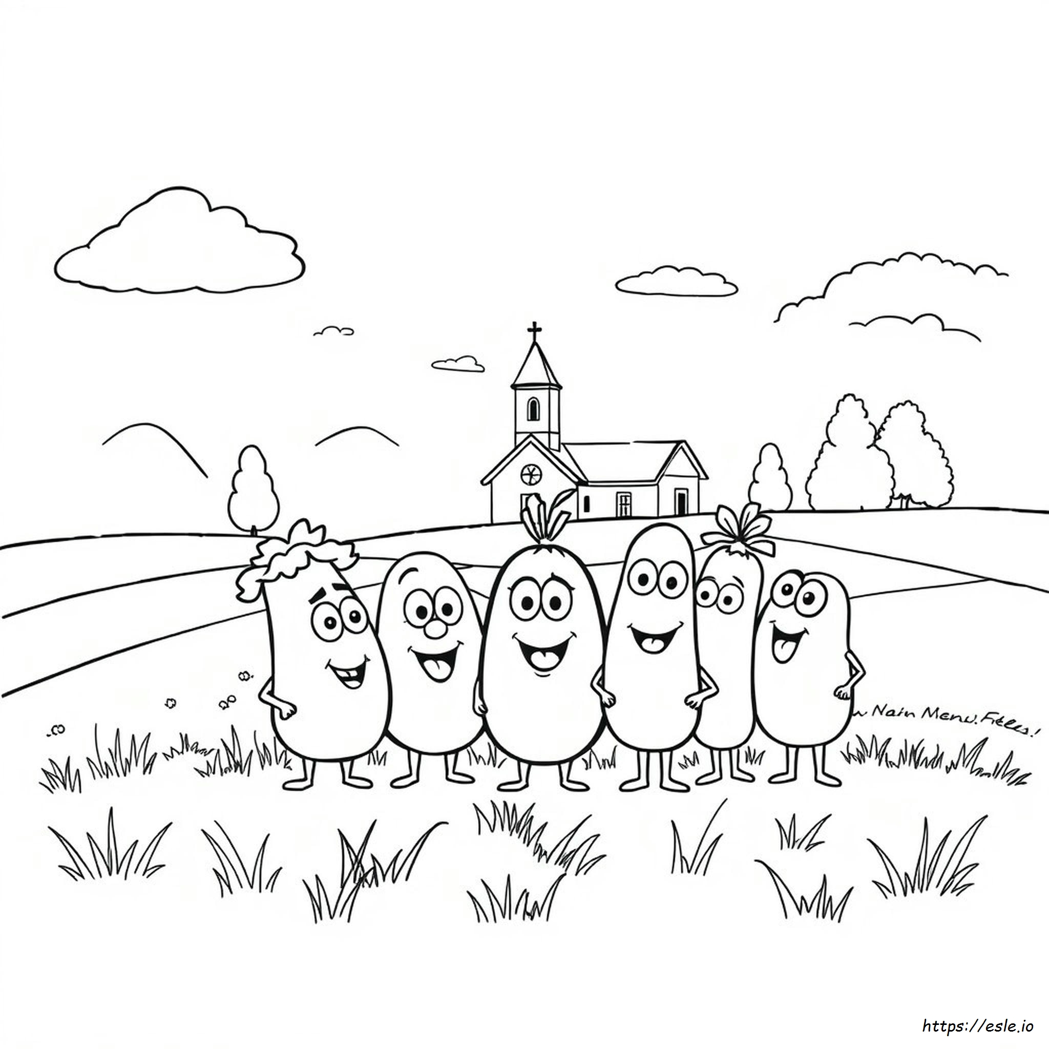Veggietales Gambar Mewarnai Untuk Dicetak