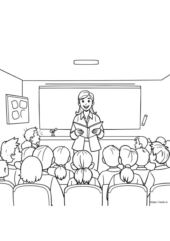 Felicitare De Colorat Pentru Aprecierea Profesorilor