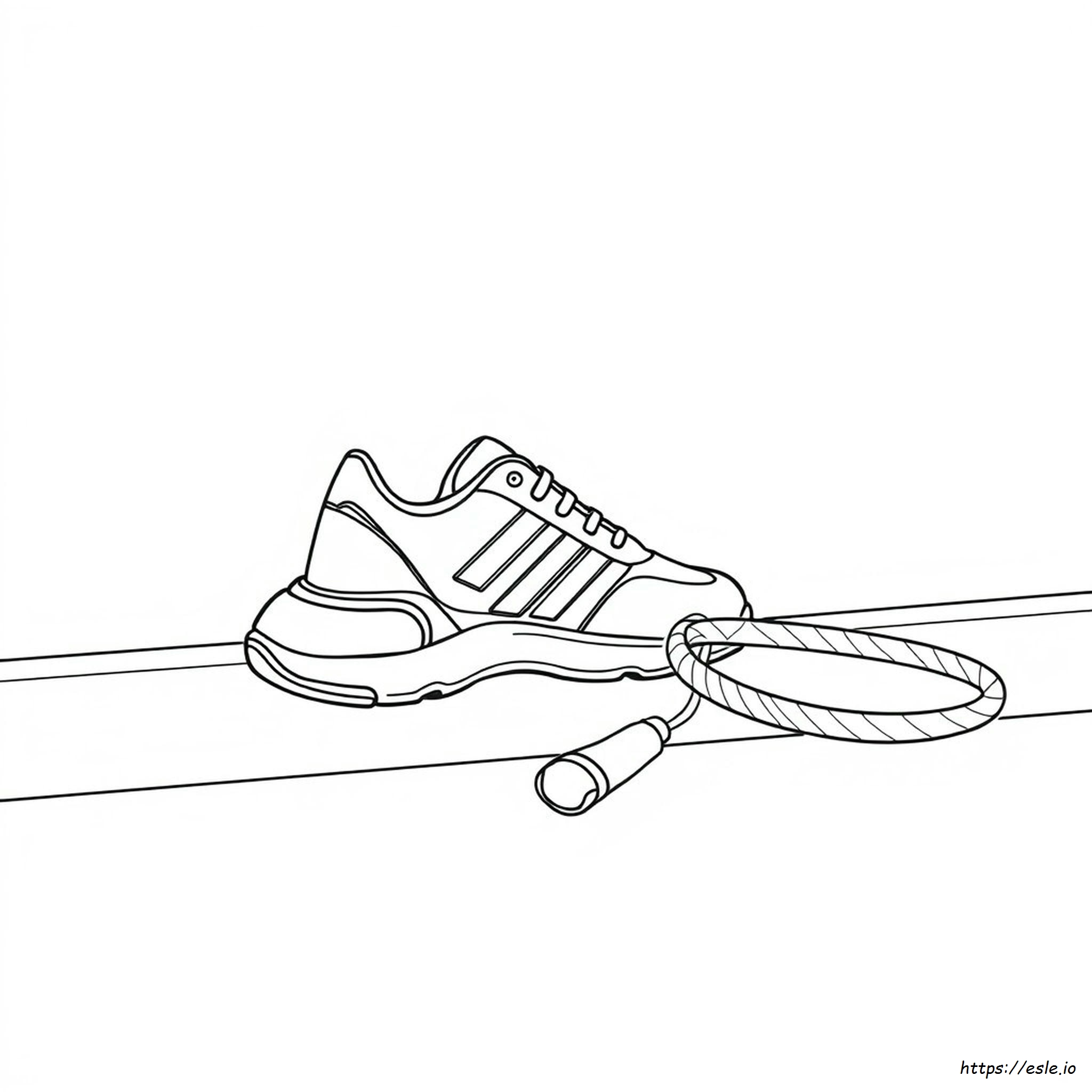 Gym Shoe Coloring Page