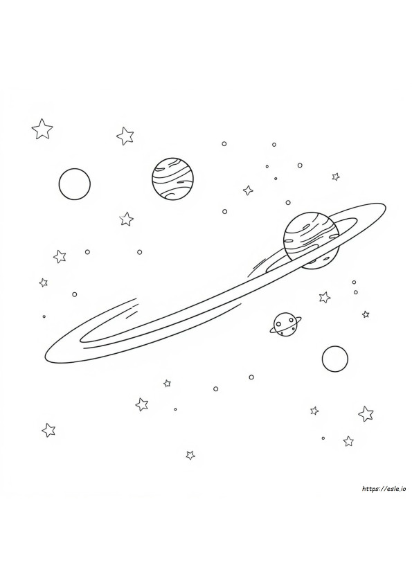 Planets Colouring In