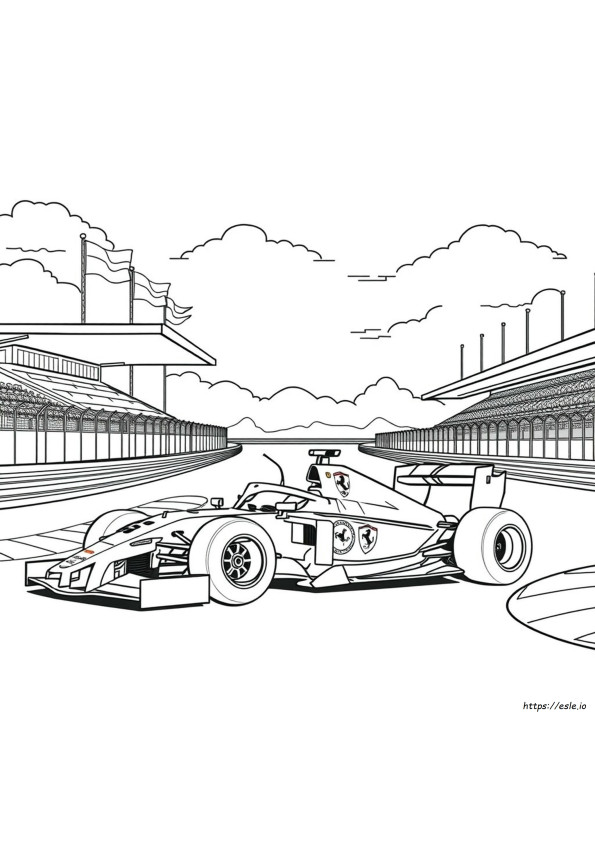 Ferrari F1 Boyama Sayfaları