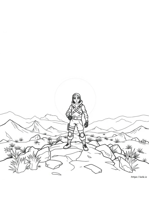 Gambar Mewarnai Karakter Fortnite
