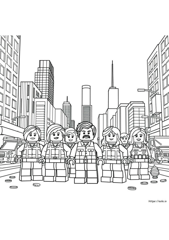 Lego Movie Characters Coloring Pages
