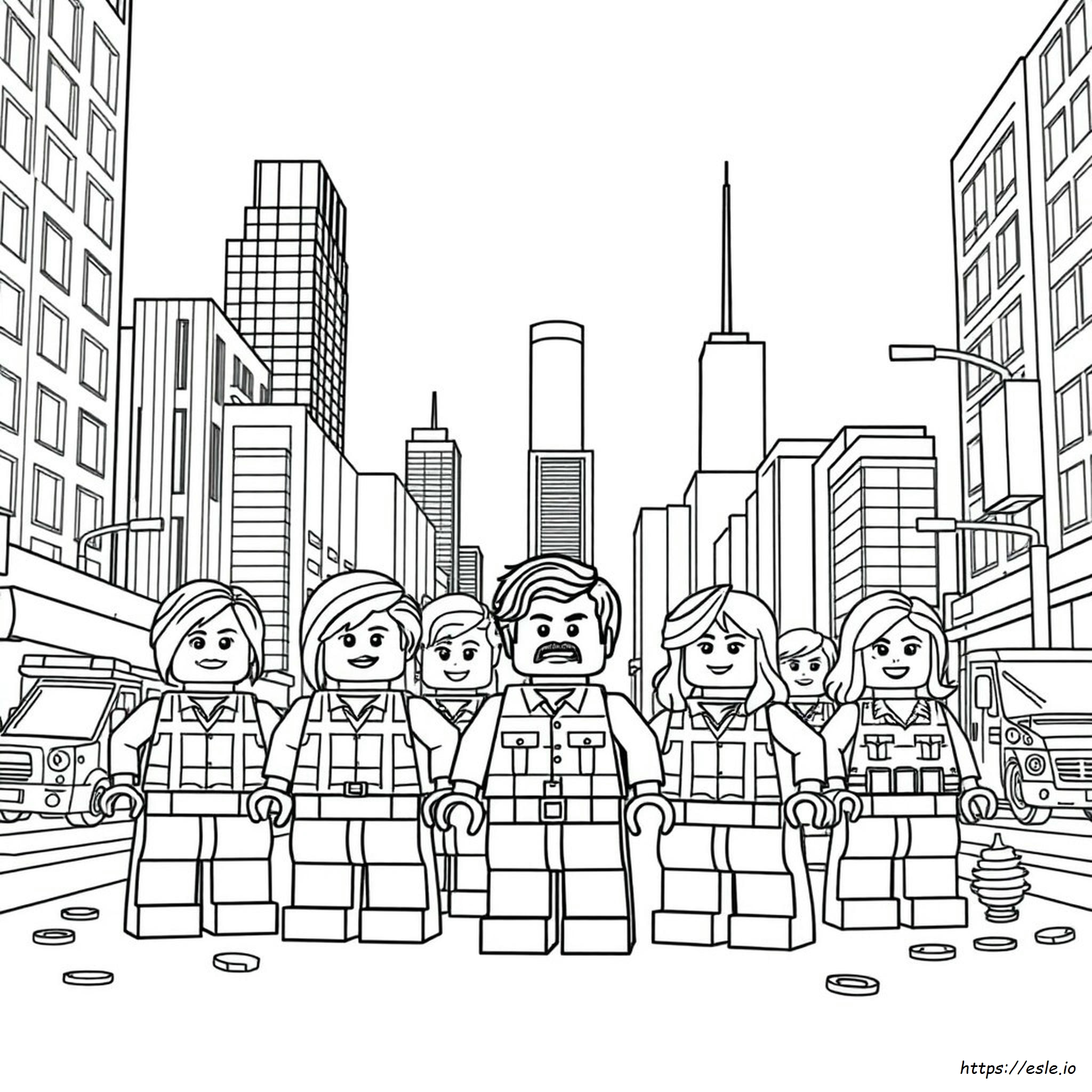 Personajes De La Lego Película Para Colorear