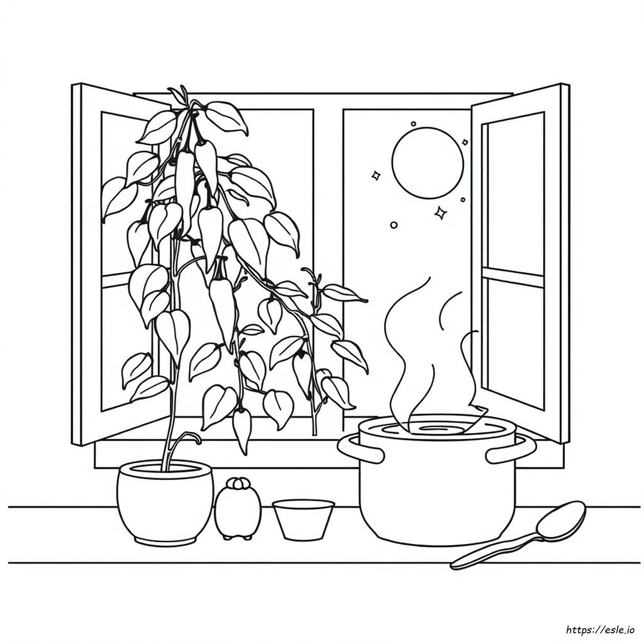 Coloriage Piment à imprimer