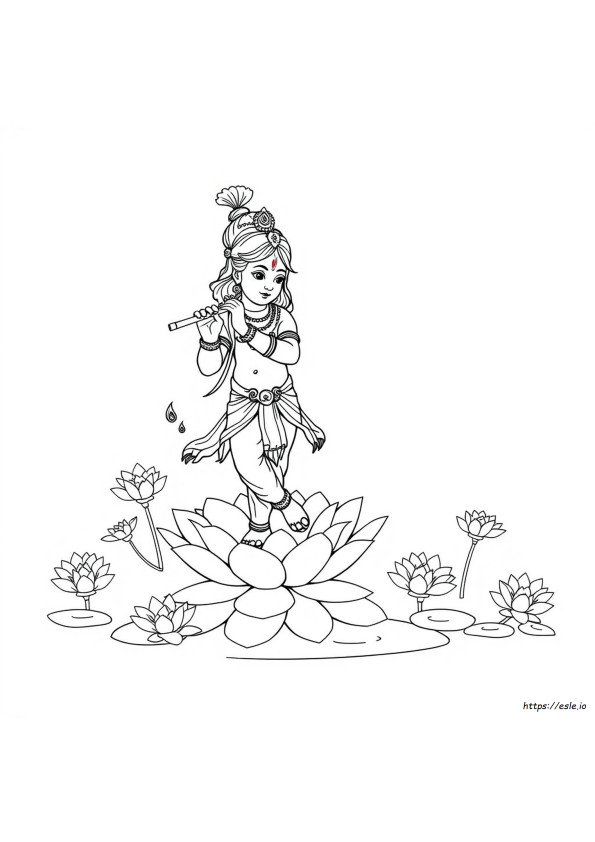 Krishna Ausmalbilder