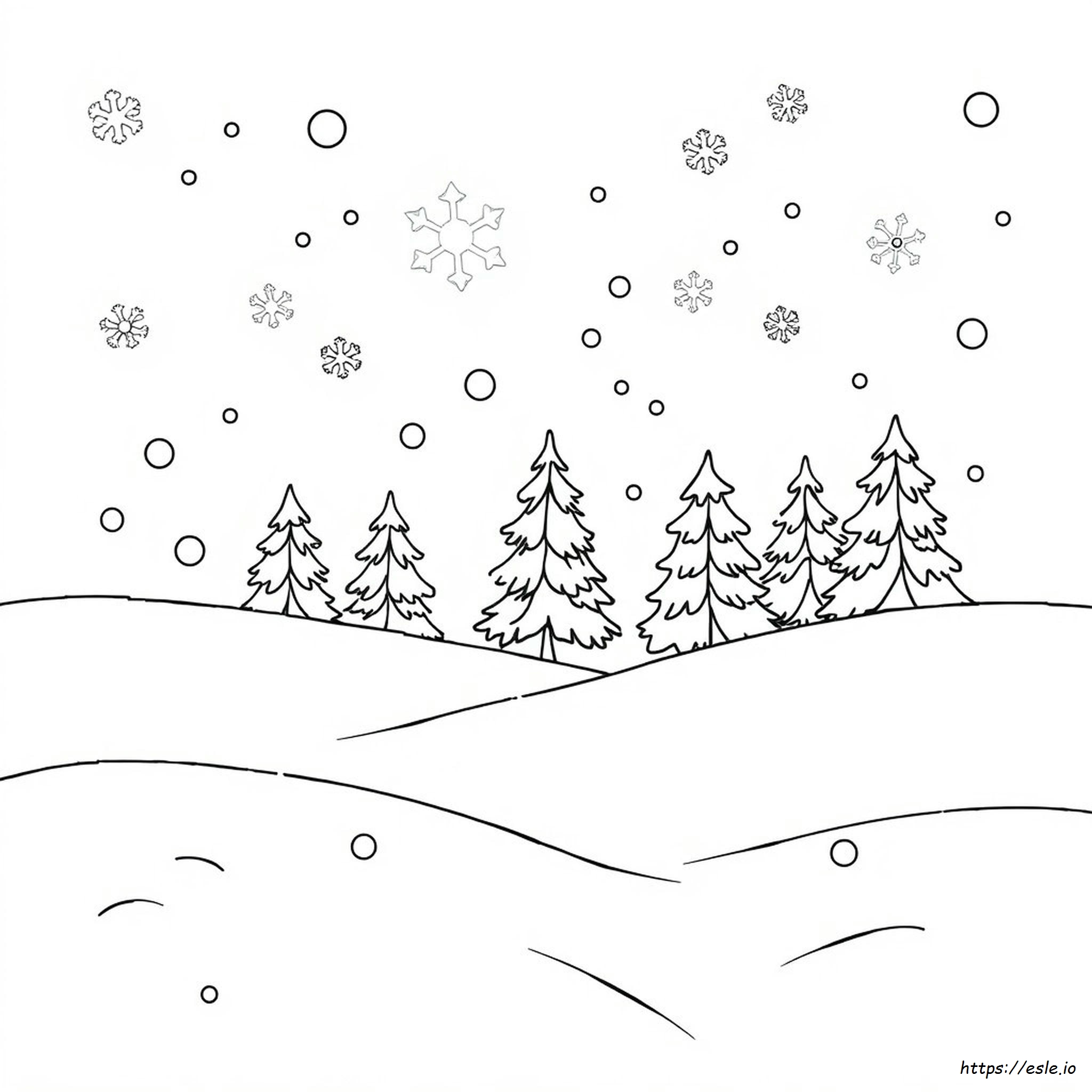 Free Printable Coloring Pages Winter Theme