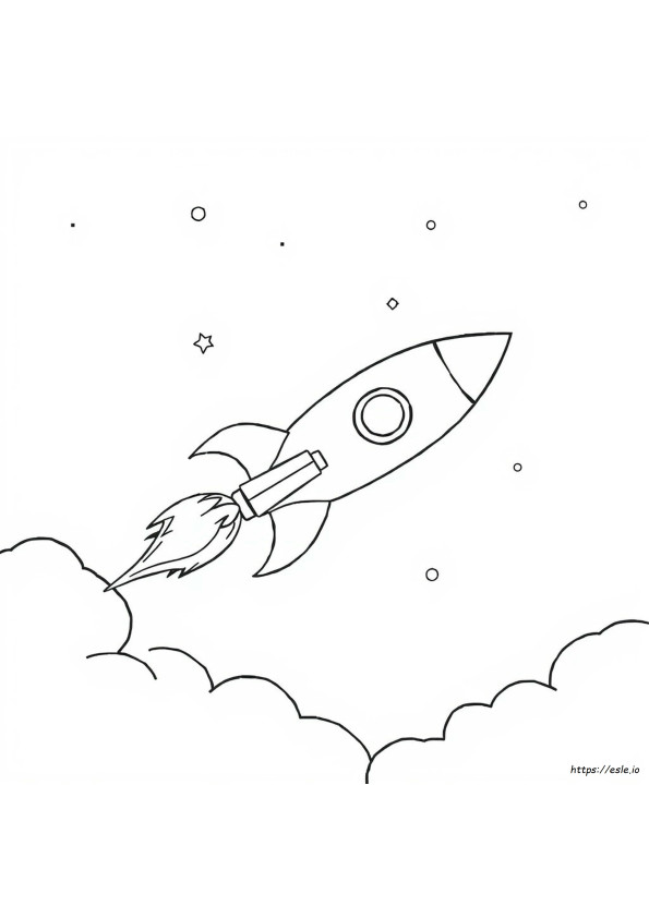 Coloriage Fusée À Imprimer