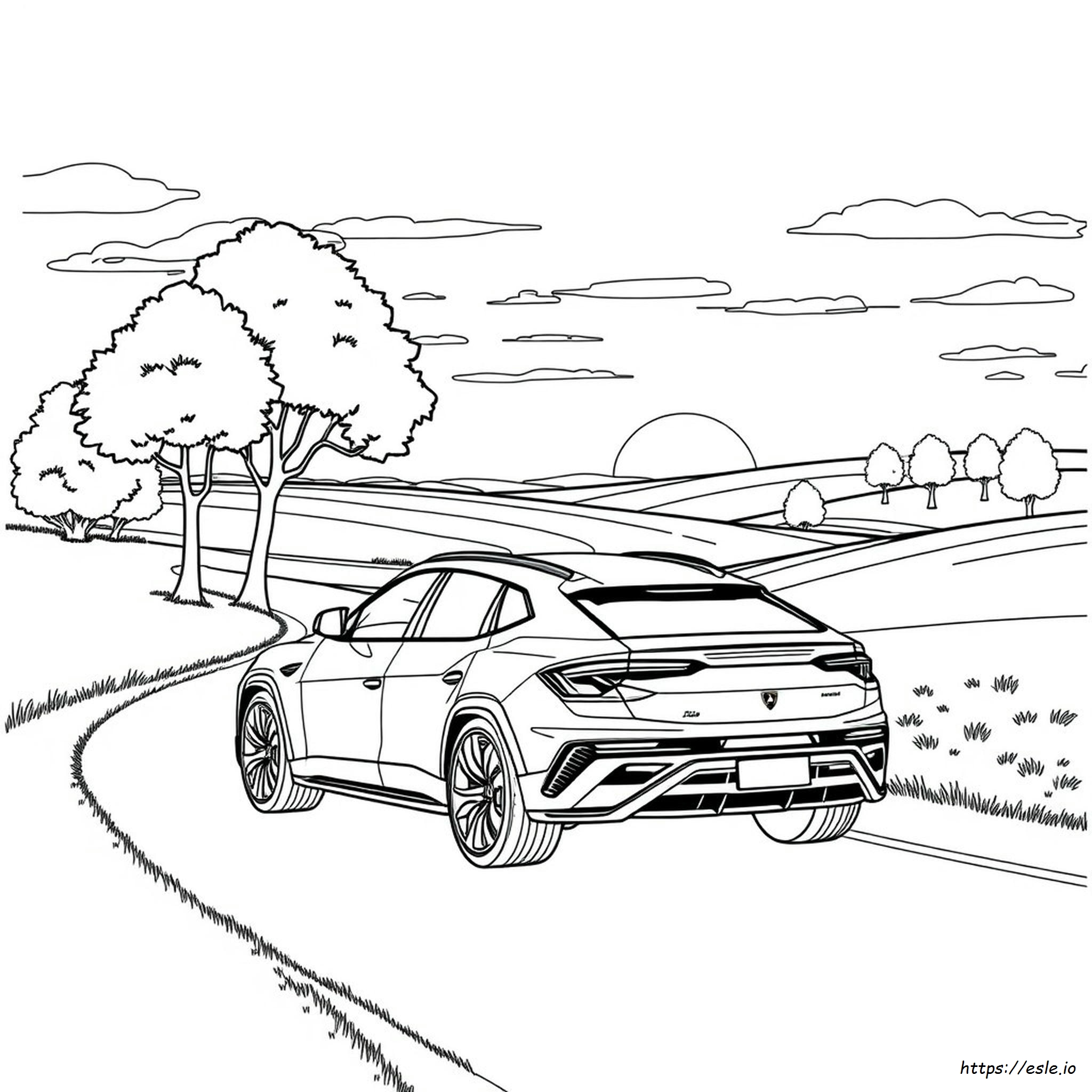 Lamborghini Urus Coloring Pages