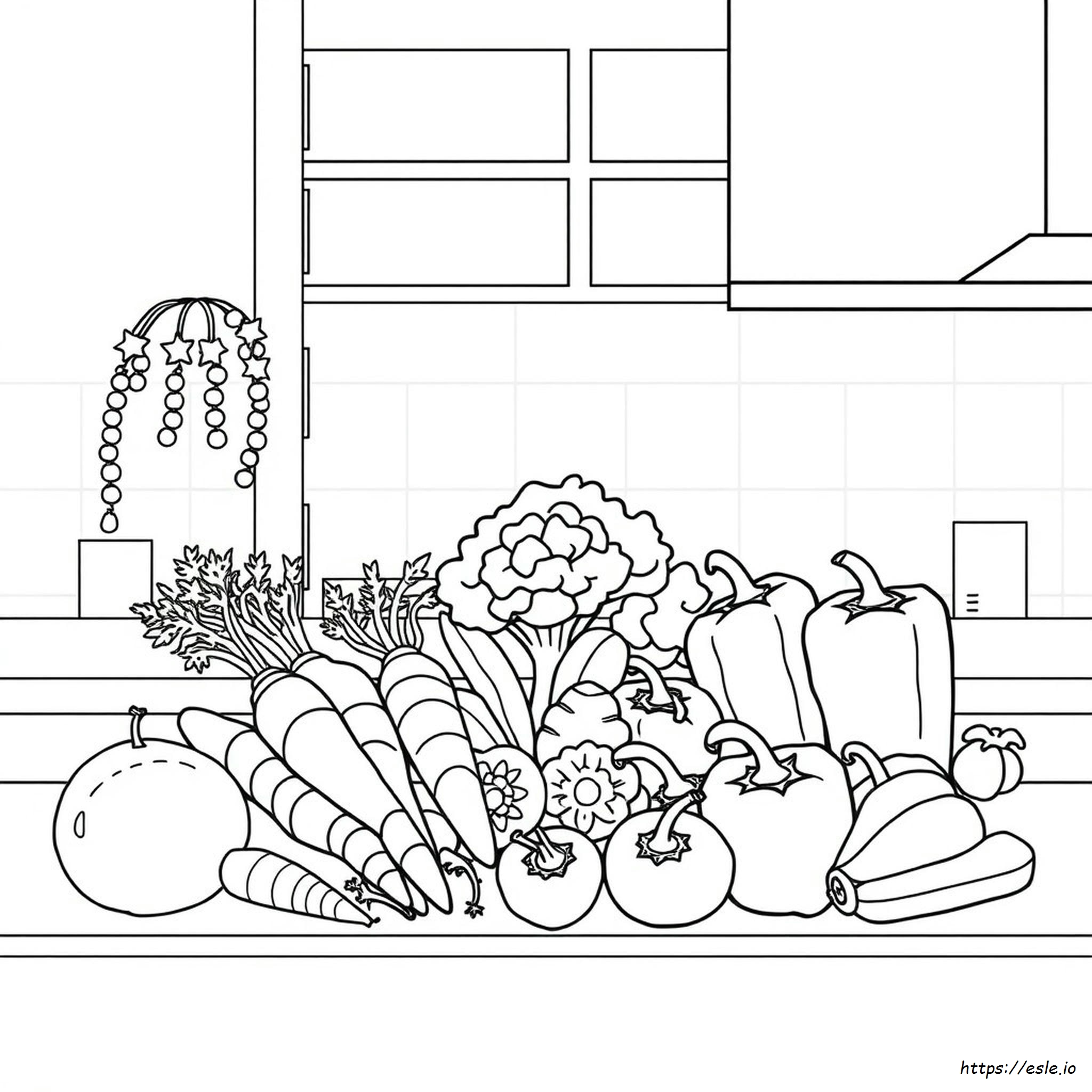 Vegetable Coloring Pages To Print