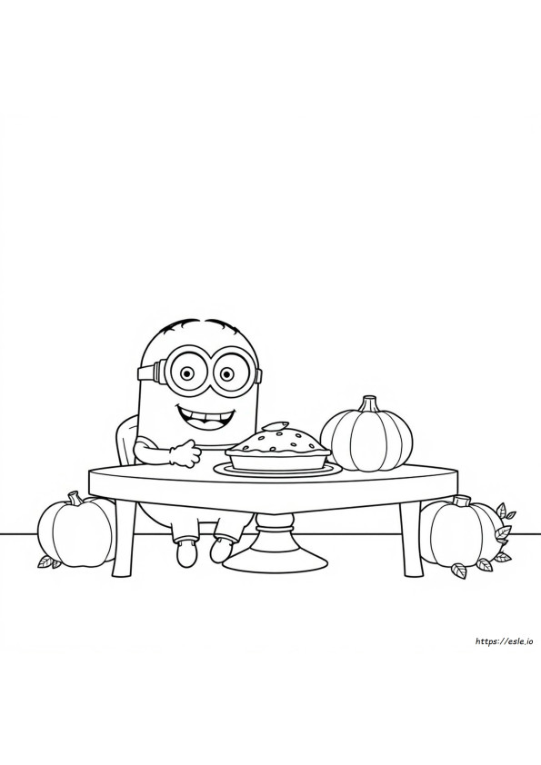 Minion Thanksgiving Ausmalbilder