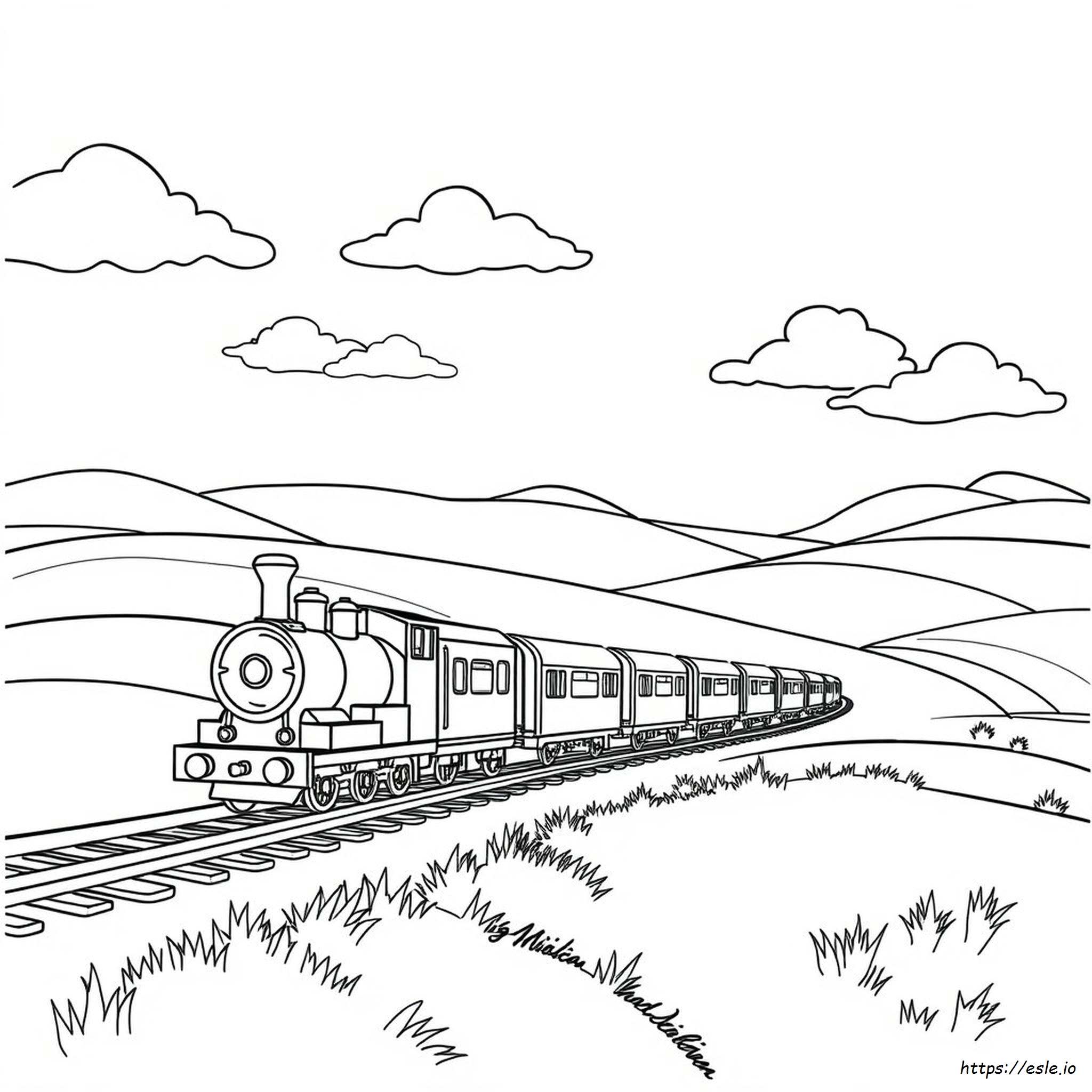 Dibujos De Trenes Para Colorear