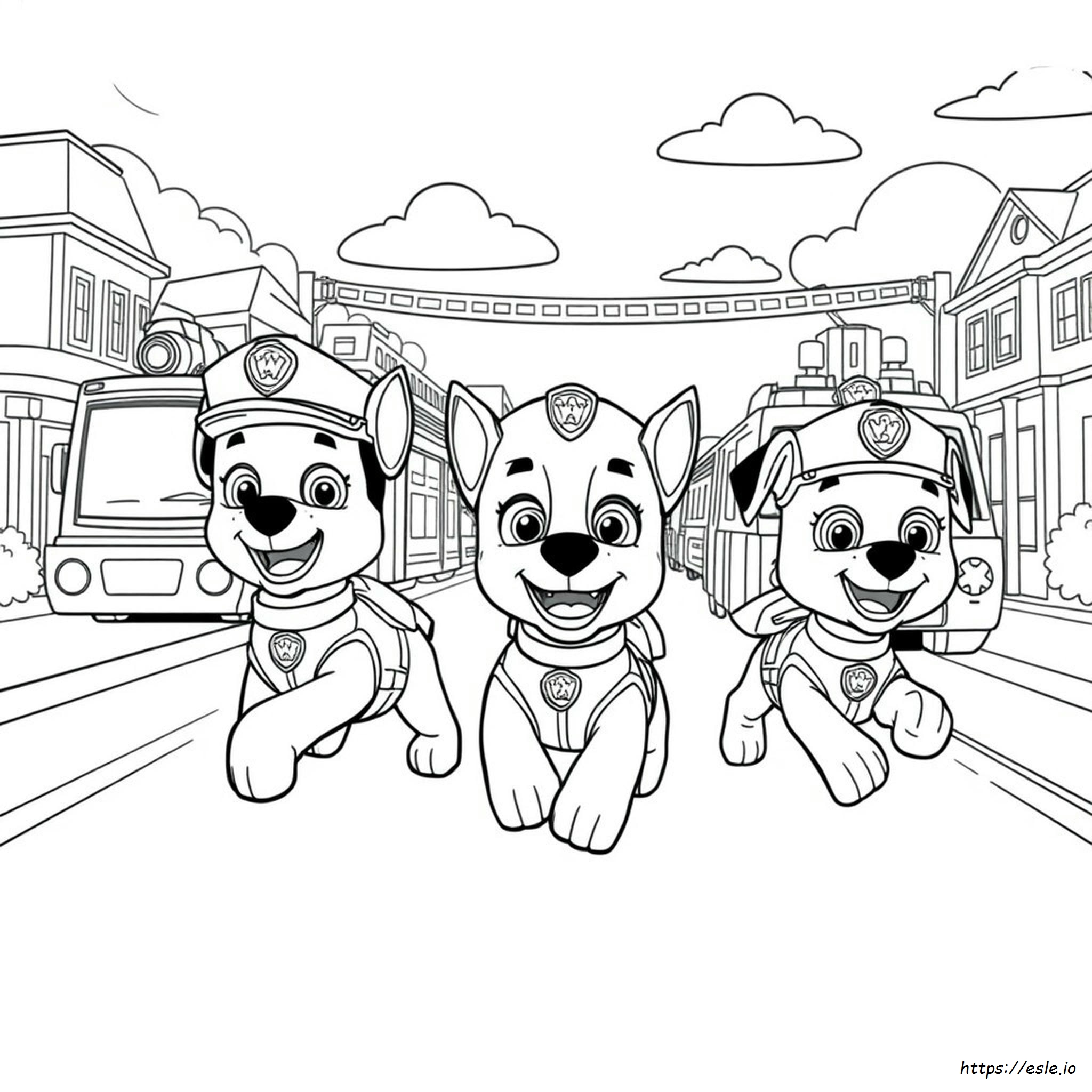 Chase Paw Patrol Da Colorare Gratis