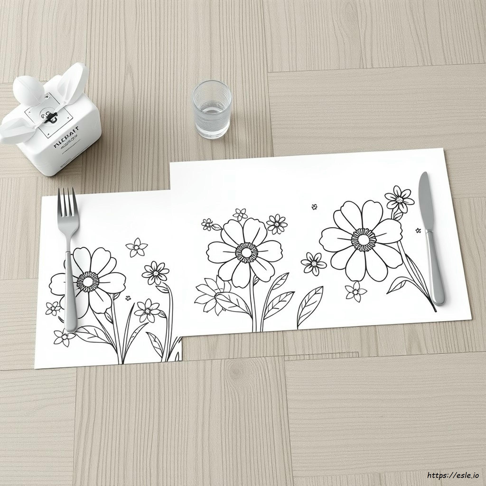 Gambar Mewarnai Mockup Alas Mewarnai Gratis