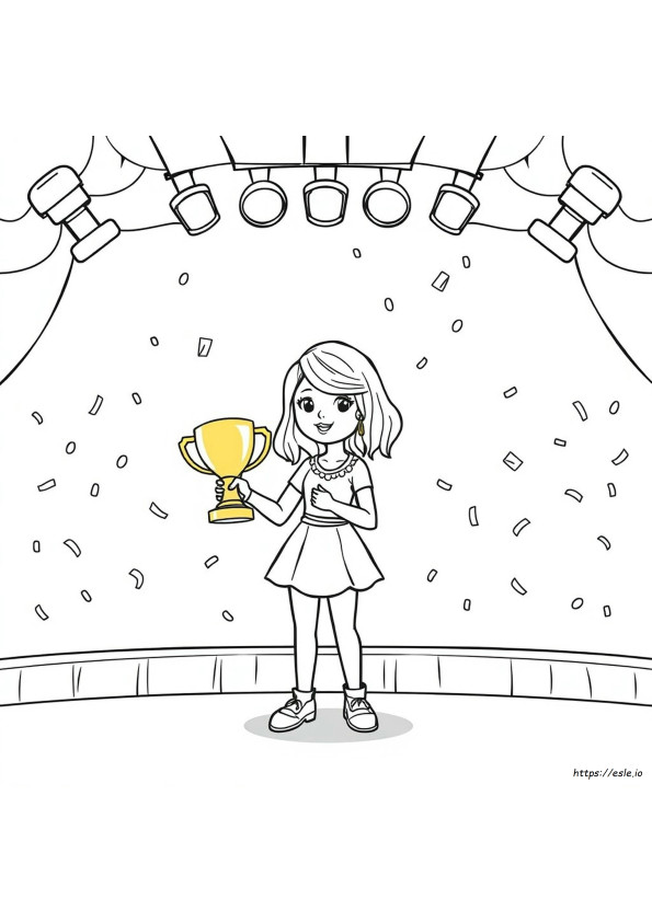 Taylor Swift Cartoon Coloring Pages