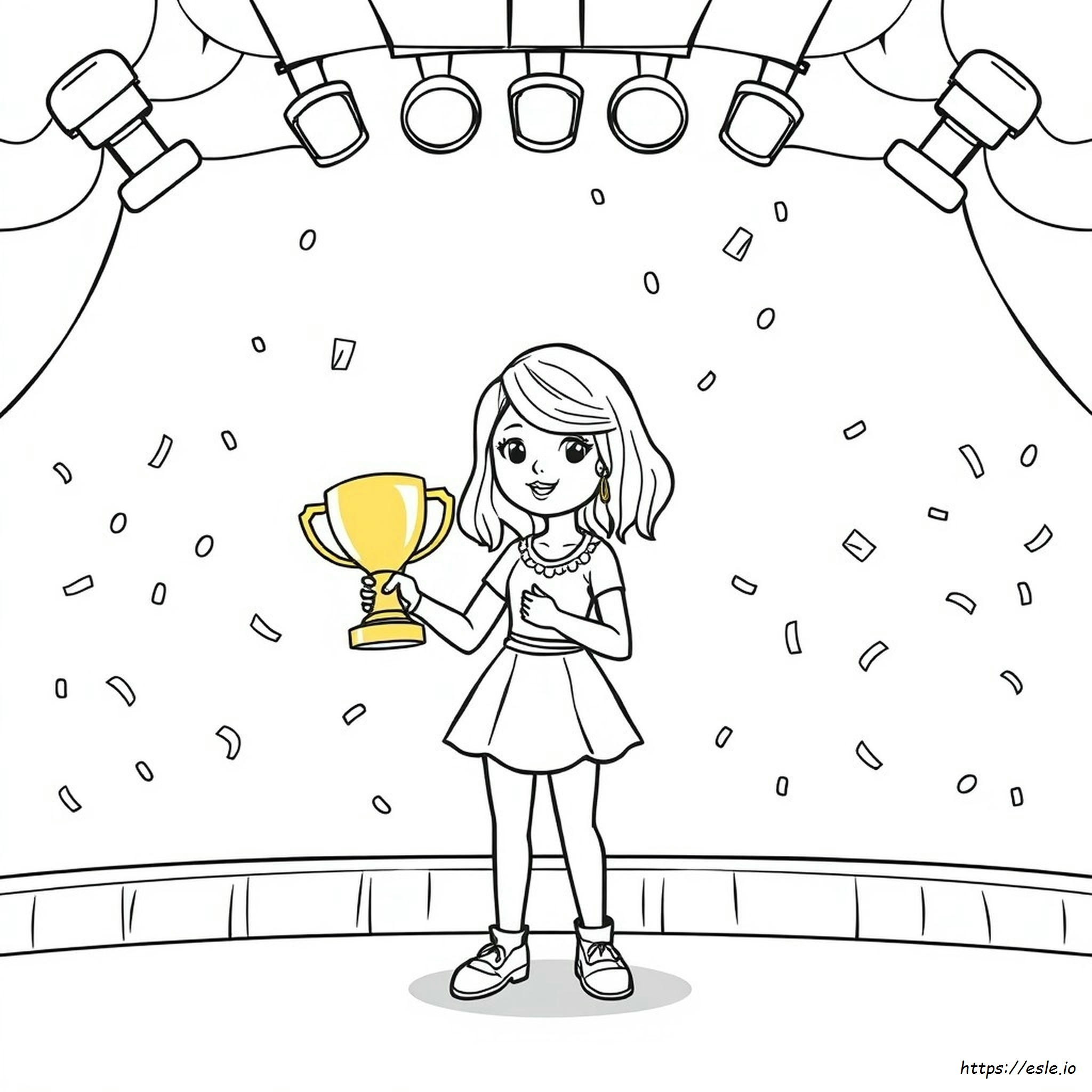 Gambar Mewarnai Taylor Swift Kartun