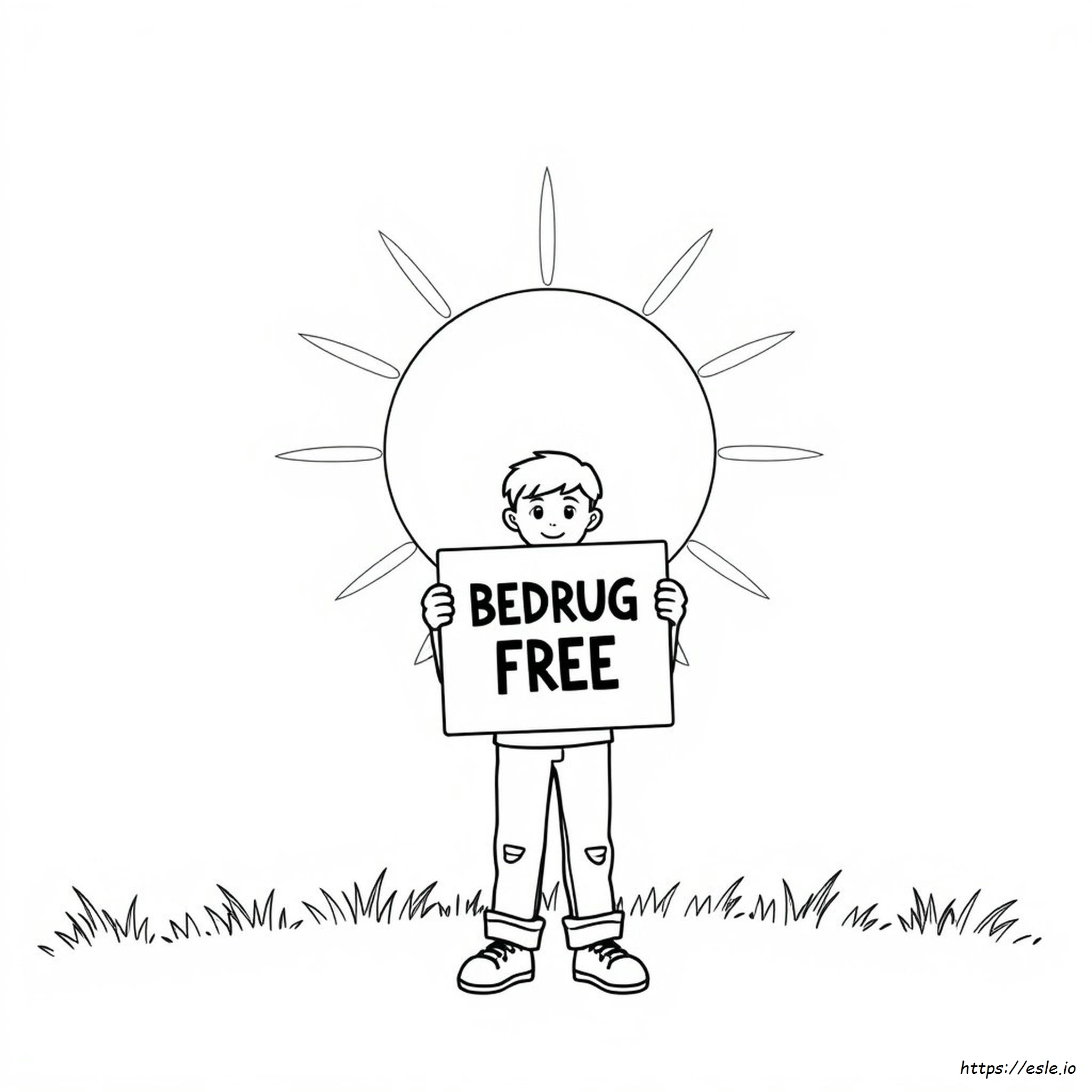 Be Drug Free Coloring Pages