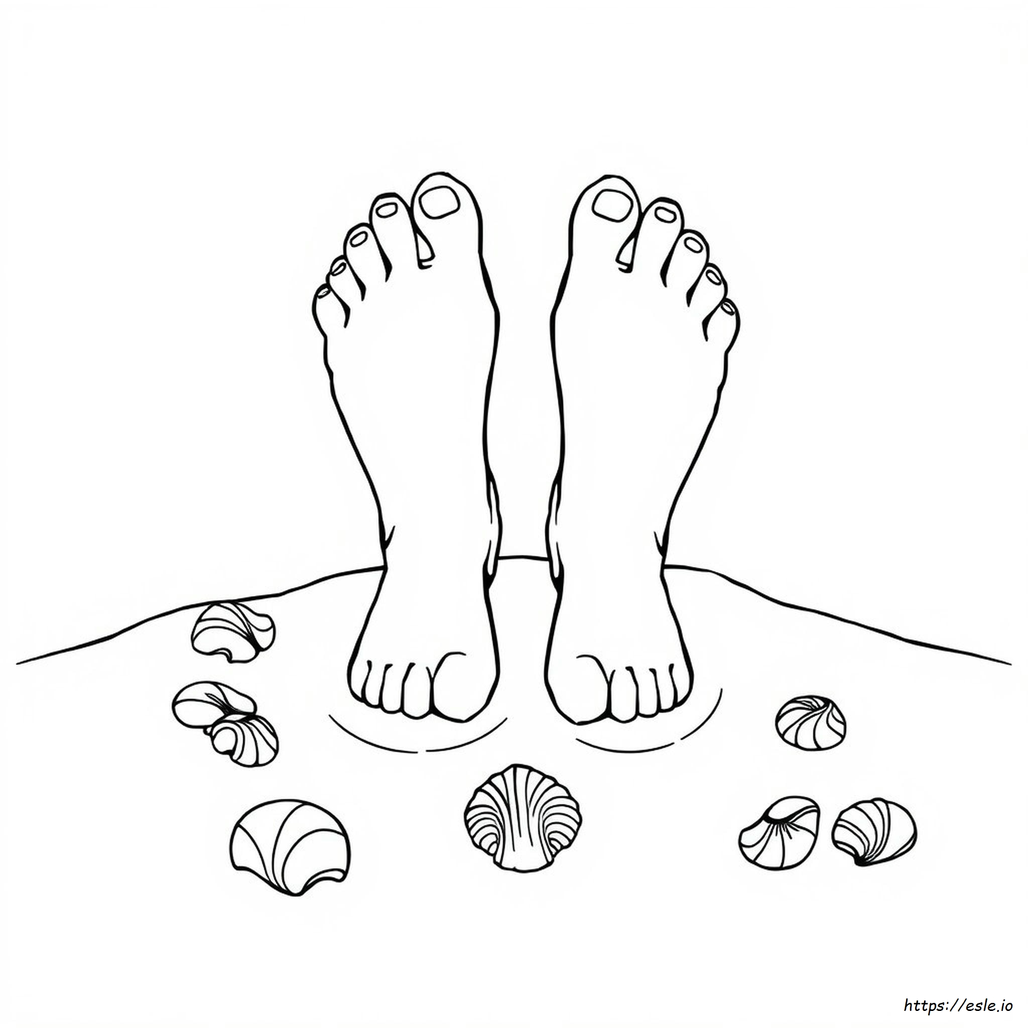 Immagine Da Colorare Di Piedi