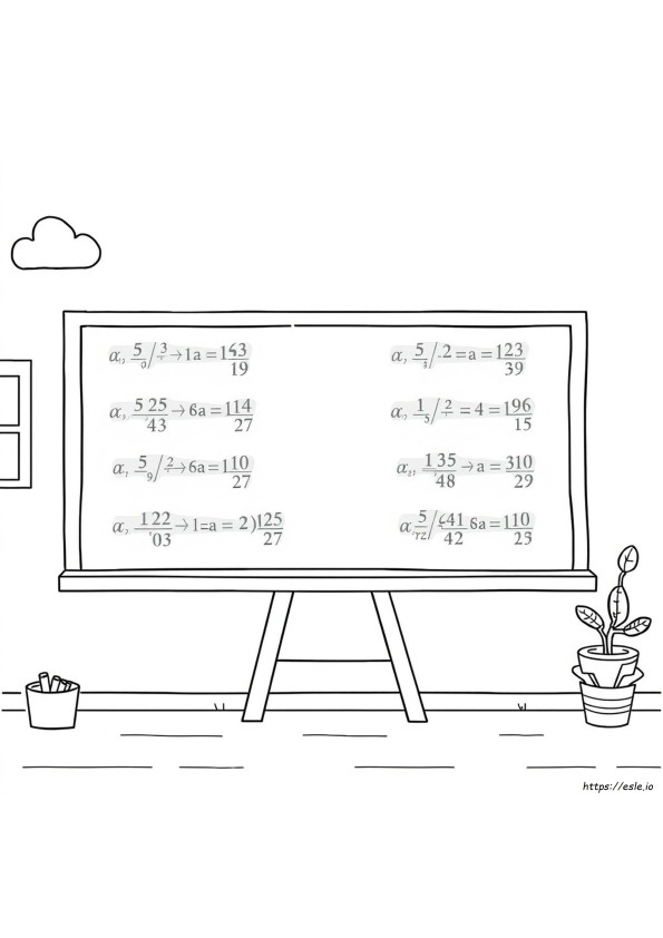 Rational Expressions Coloring Page