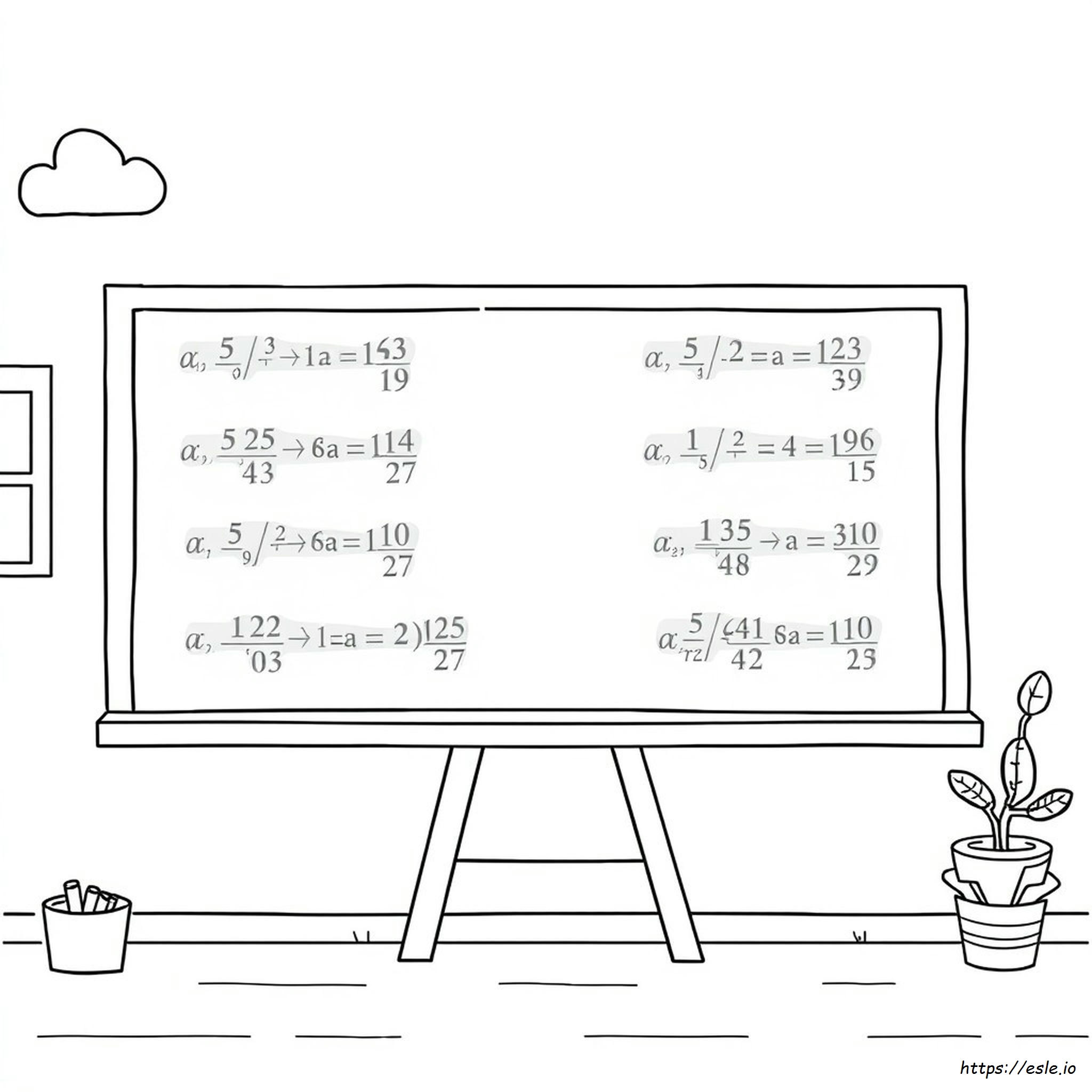 Rational Expressions Coloring Page