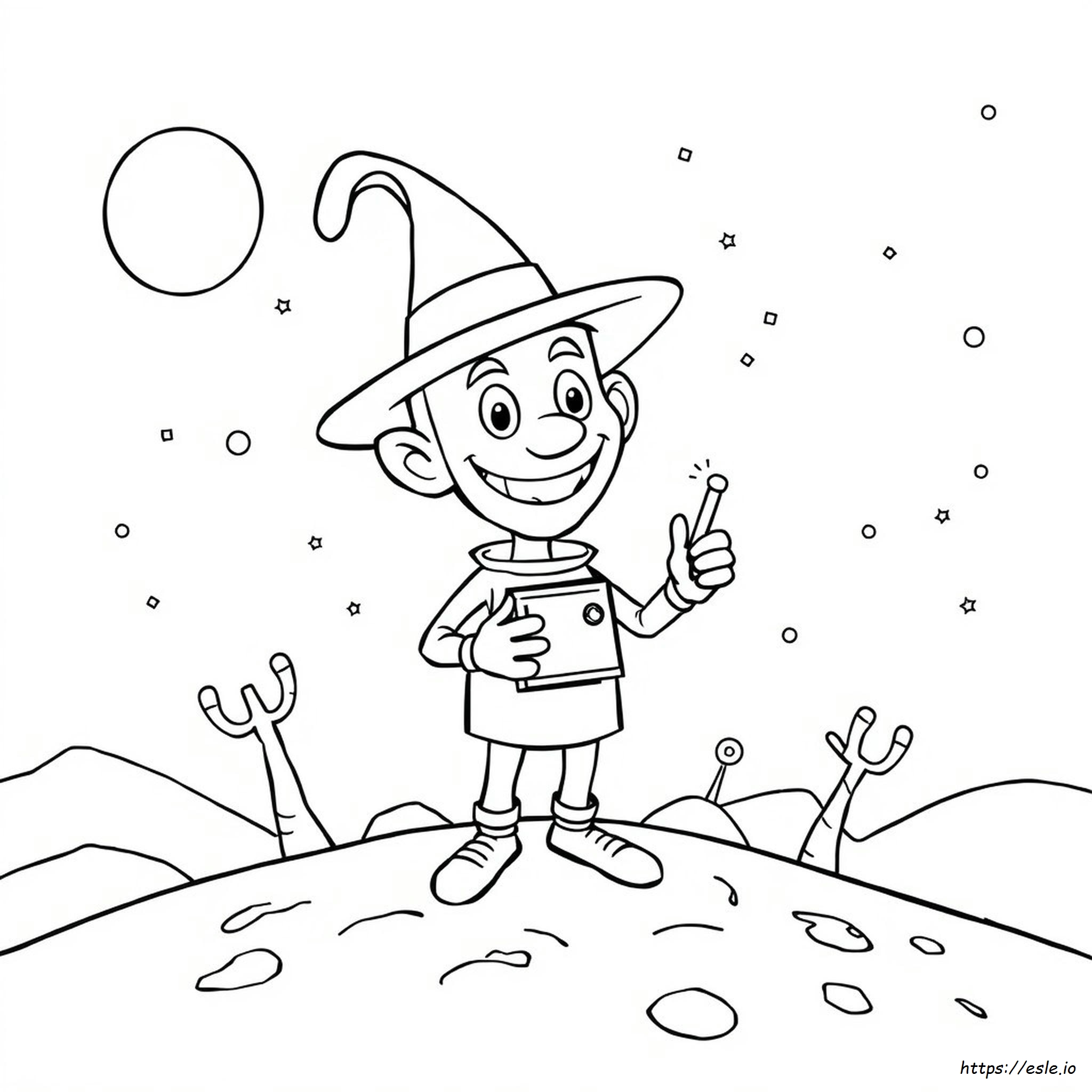 Gambar Mewarnai Jeff Oddbods - Gratis untuk Dicetak