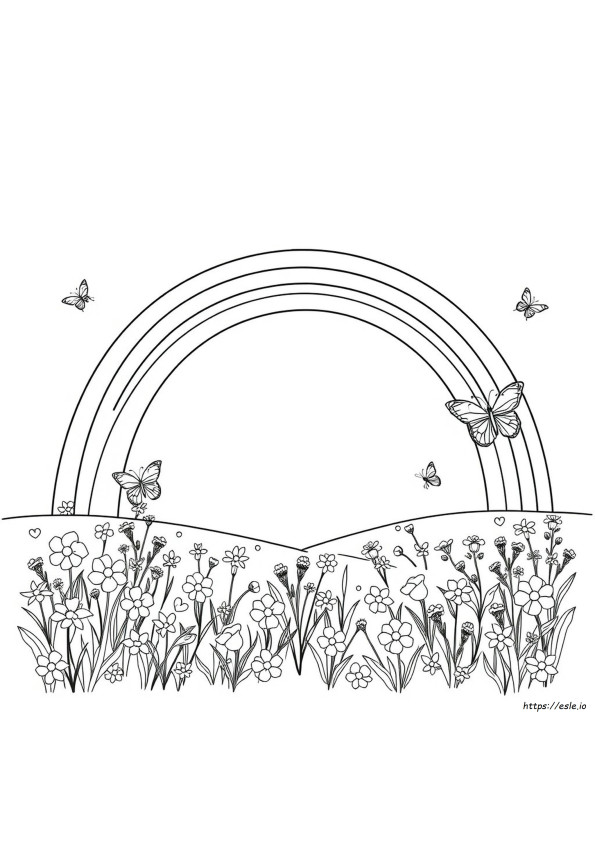 Rainbow Coloring Sheet Free Printable