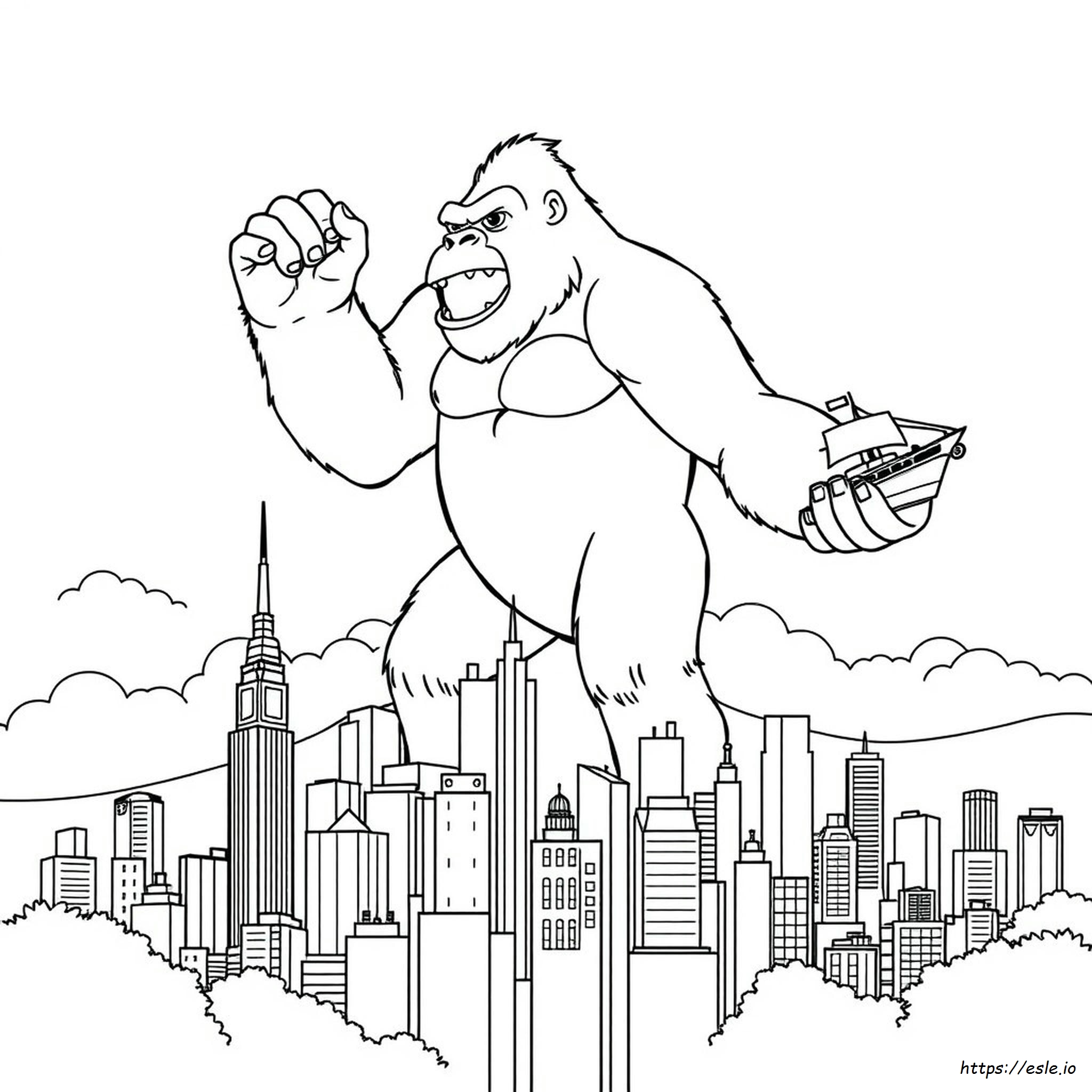 King Kong Free Coloring Pages
