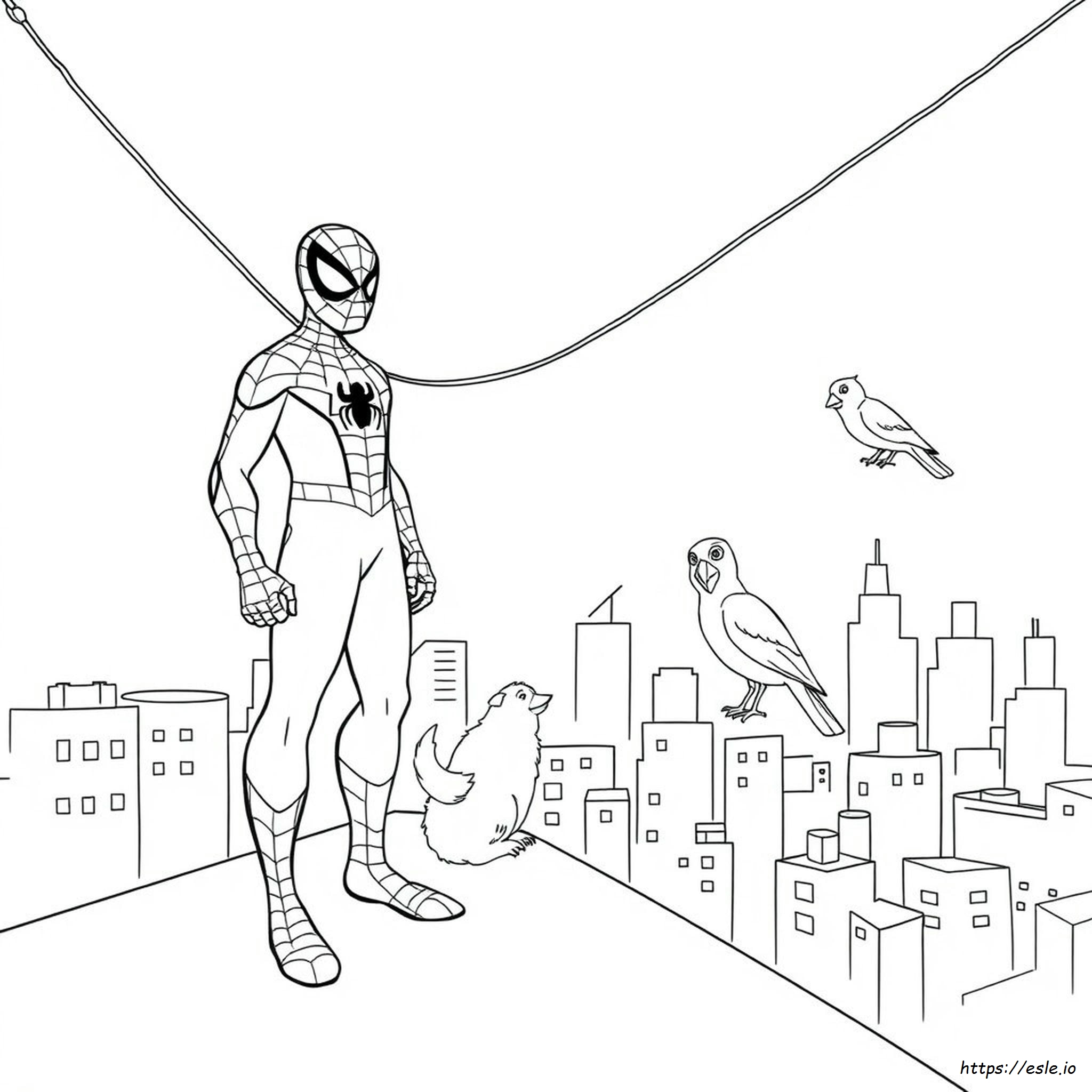 Pagini De Colorat Cu Spidey Și Prietenii De Printat