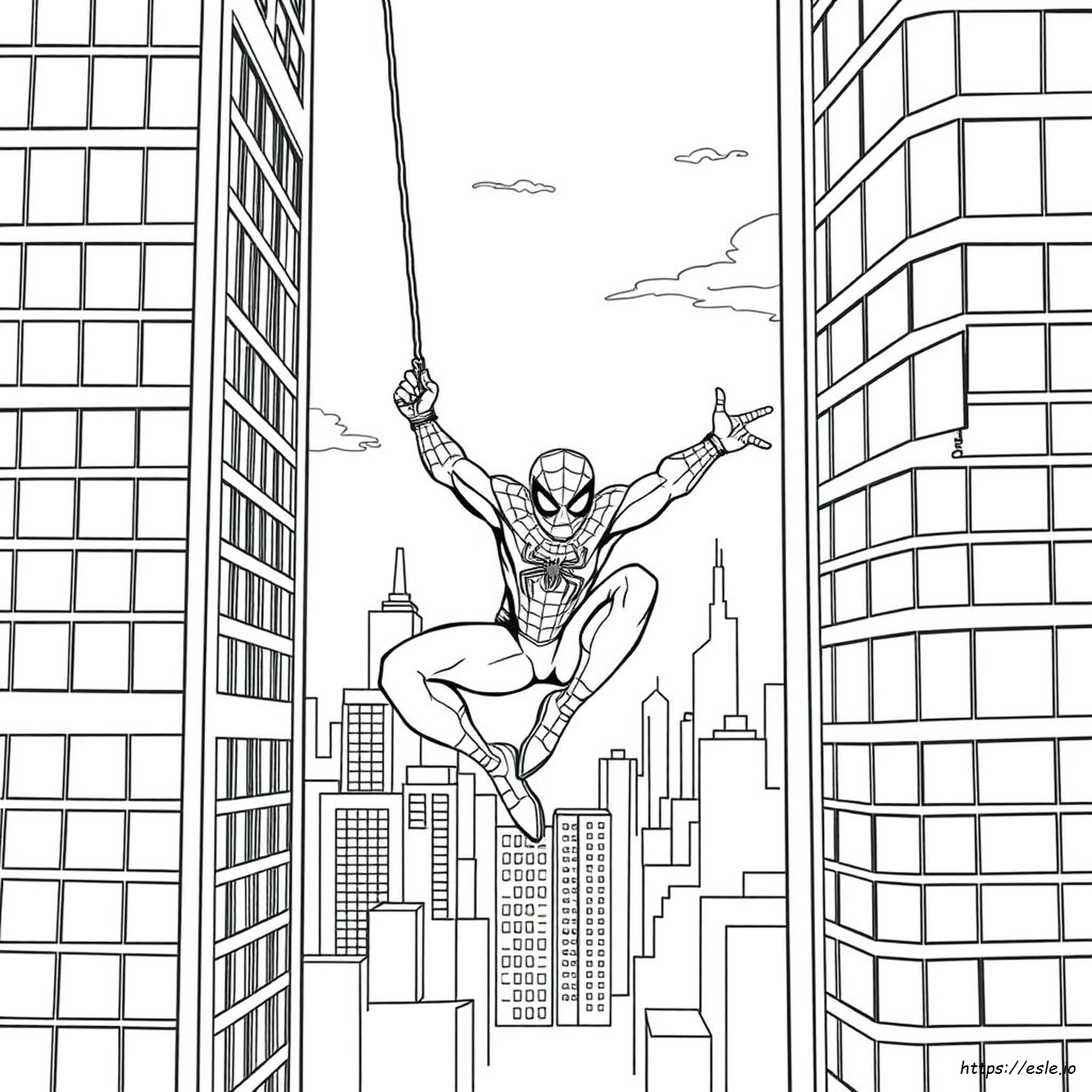 Spiderman Desen De Colorat