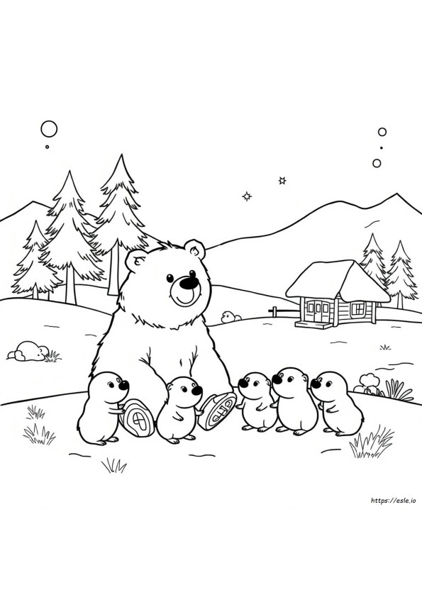 The Lemmings Coloring Pages Grizzy I Lemingi Kolorowanka