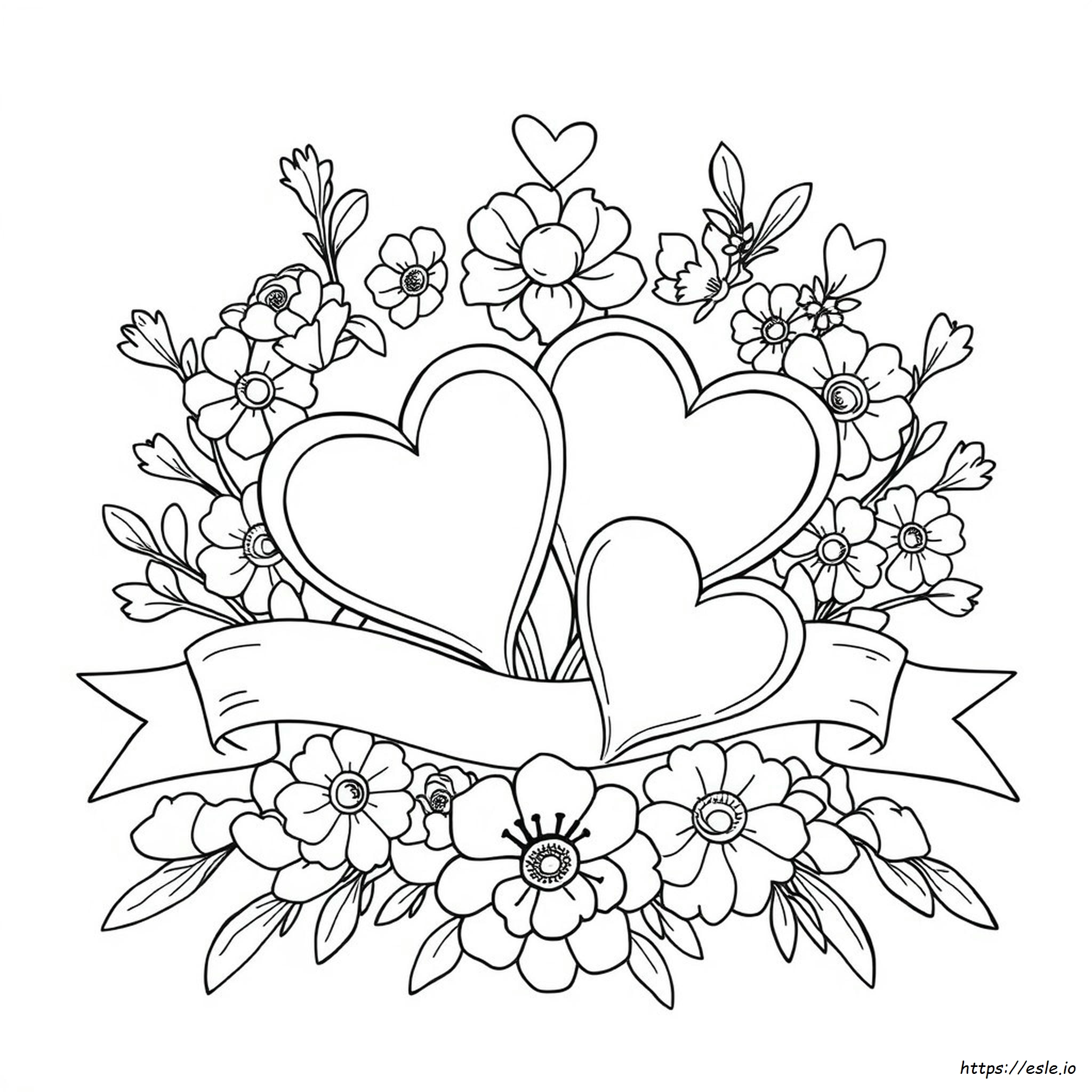 Kertas Mewarnai Valentines - Gambar Gratis